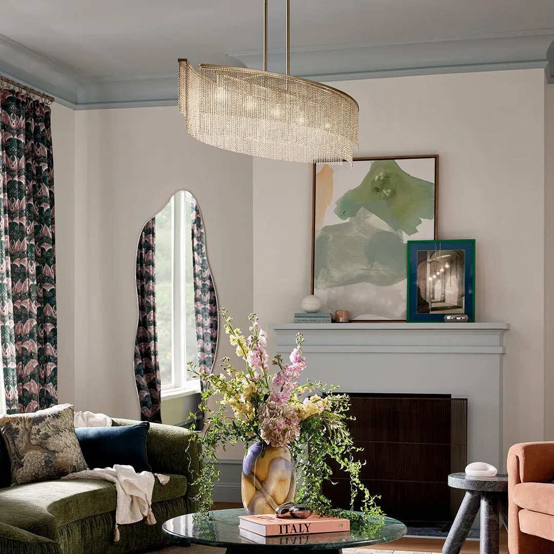 Suspension KHAITE en bronze champagne — 52825CPZ — Luminaire Expert