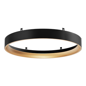Accessoire de salle de bain CIRKA DECO en noir mat et or — 70656 — Luminaire Expert