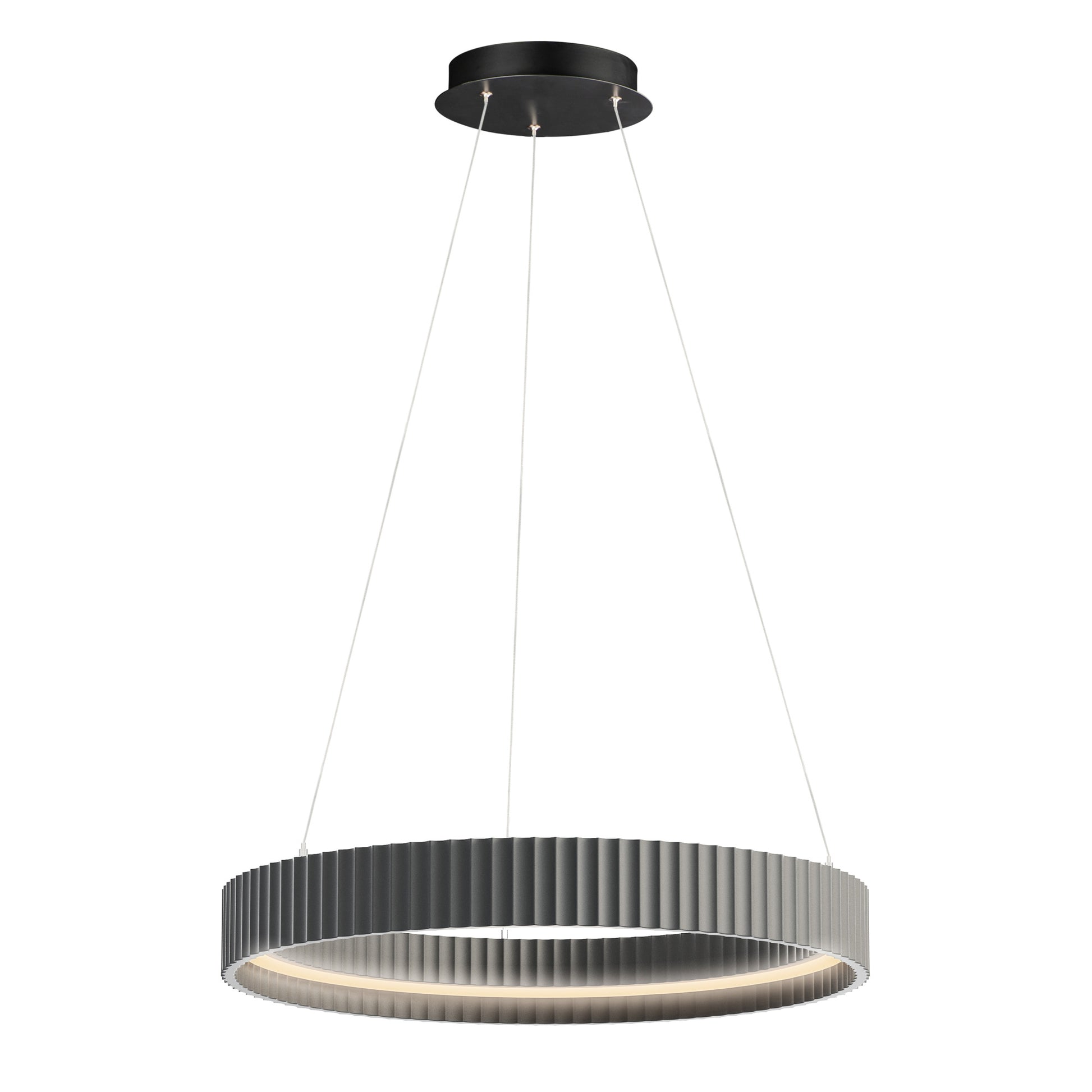 Suspension SOUFFLE en gris — E25054-GY — Luminaire Expert