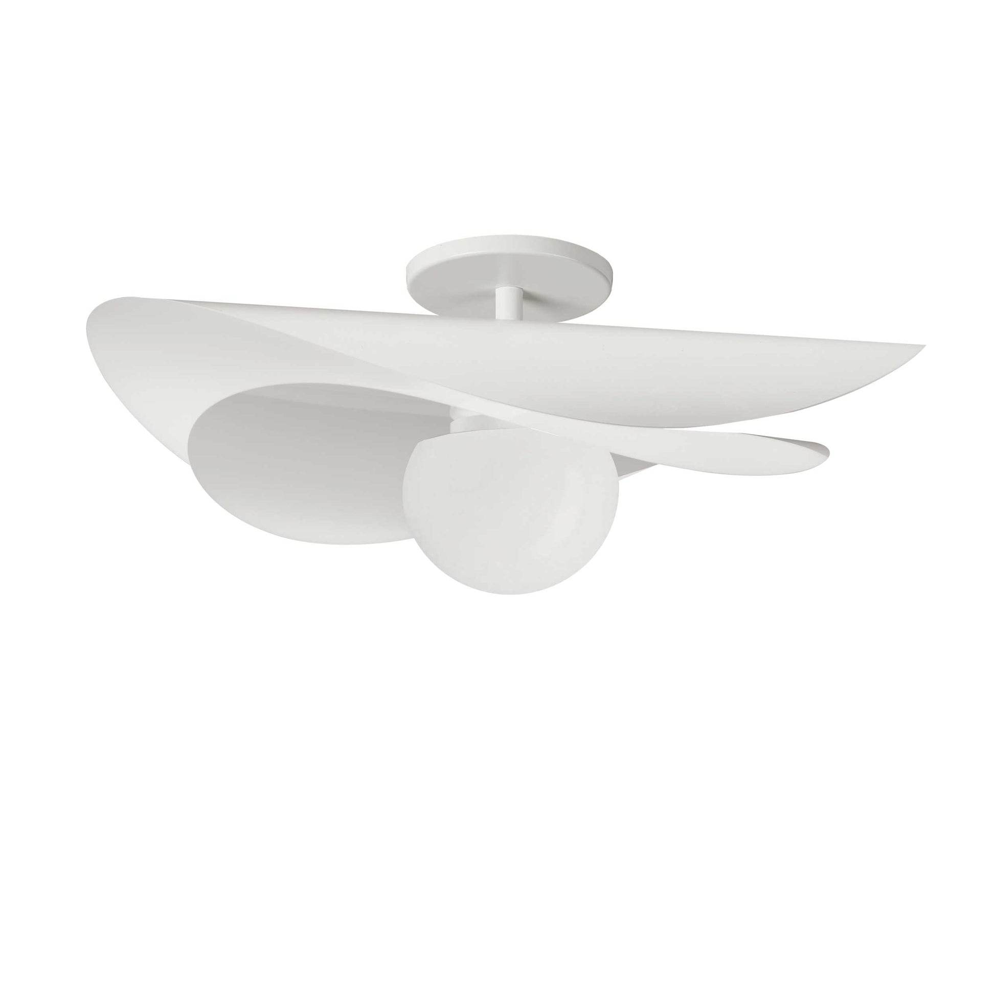 Semi-plafonnier PAVEN en blanc mat — PVN-2012LEDSF-MW — Luminaire Expert