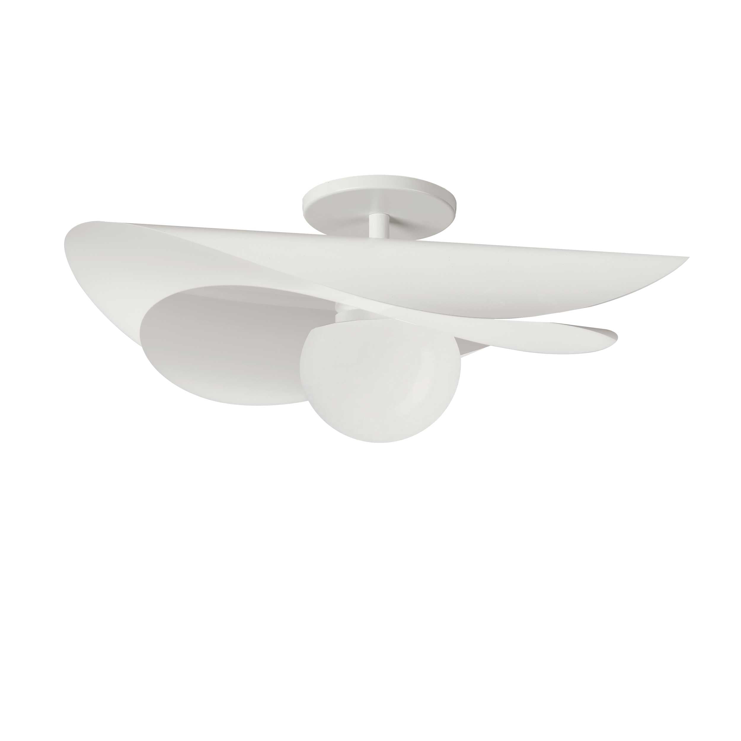 Semi-plafonnier PAVEN en blanc mat — PVN-2012LEDSF-MW — Luminaire Expert