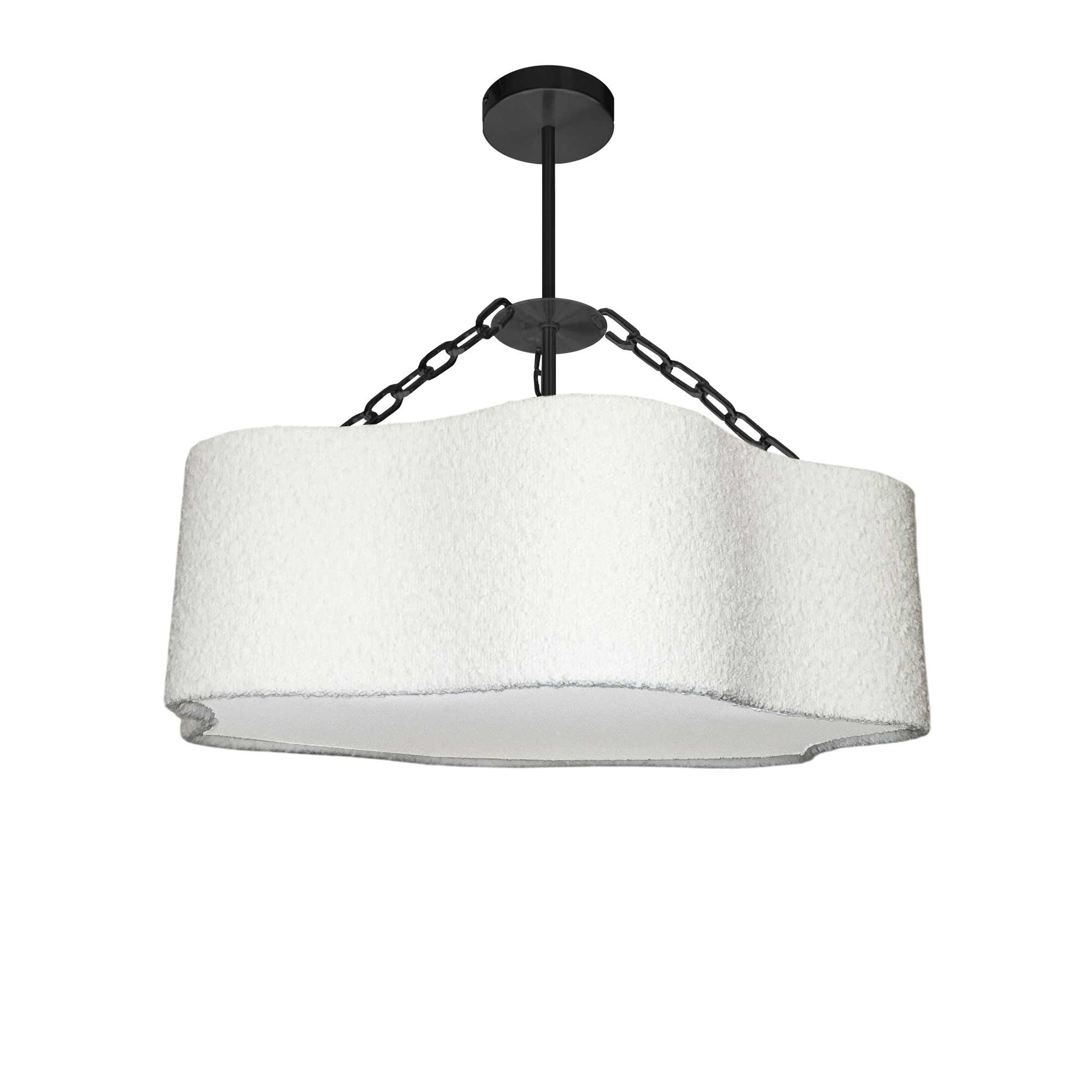 Suspension DALIA en noir mat et blanc — DAL-254C-MB — Luminaire Expert