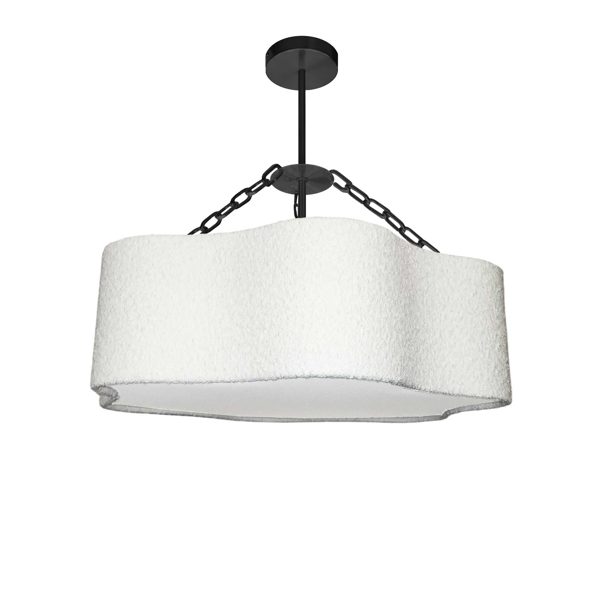 Suspension DALIA en noir mat et blanc — DAL-254C-MB — Luminaire Expert