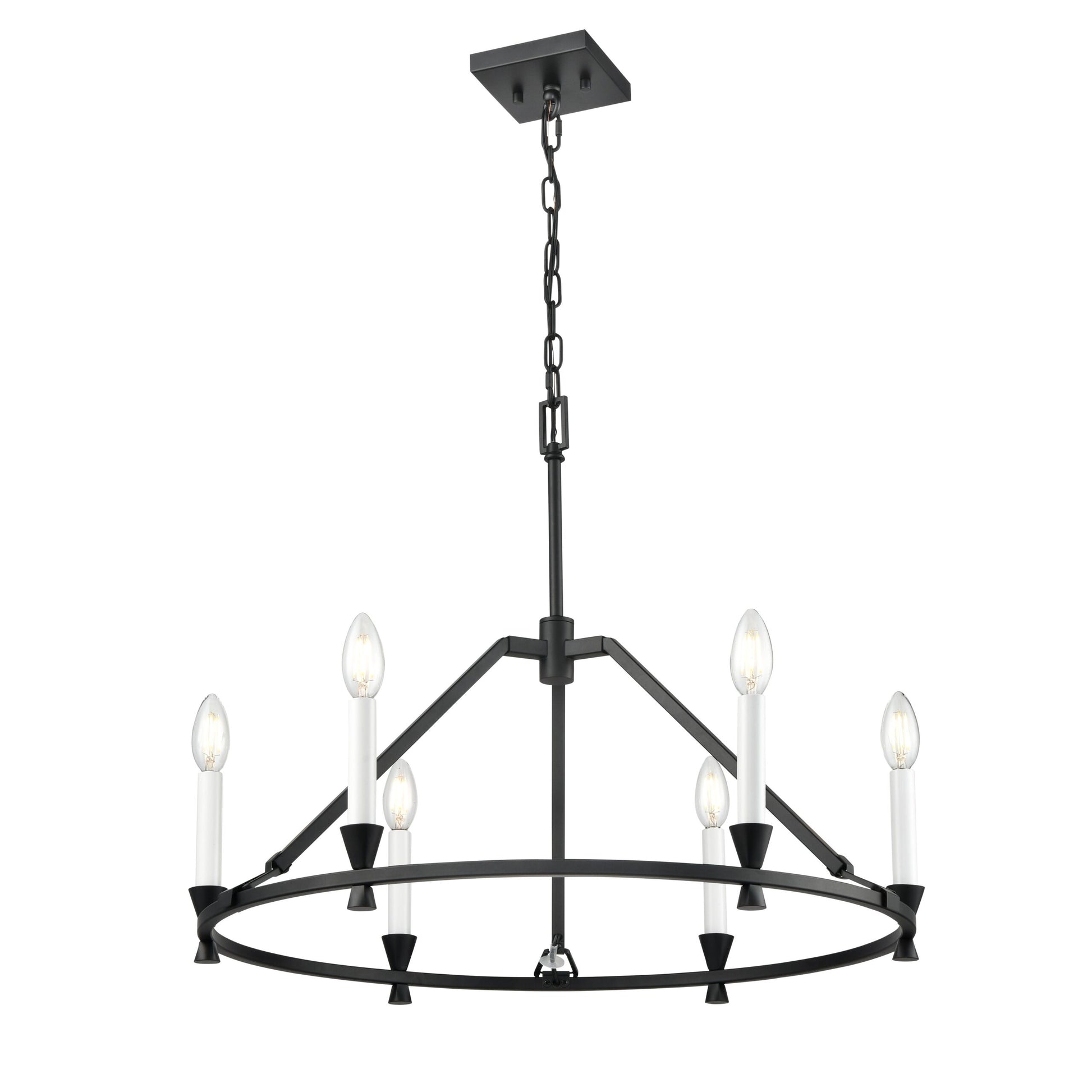 Suspension CARISBROOKE en ébène — DVP37126EB — Luminaire Expert