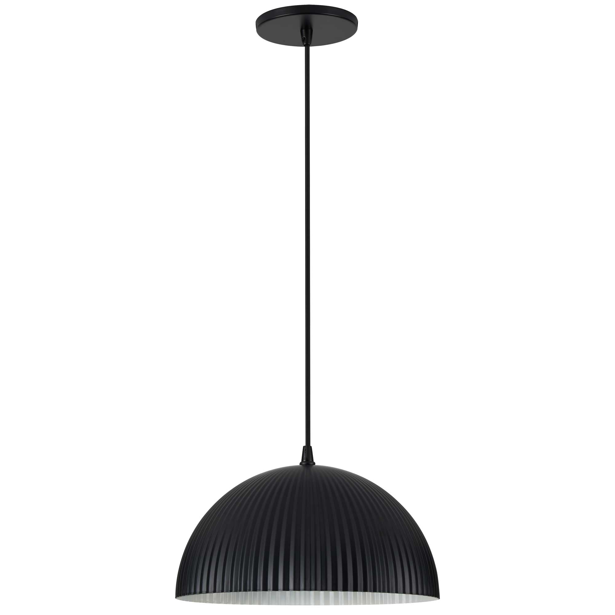 Suspension REMY en noir mat et blanc — REM-121P-MB — Luminaire Expert
