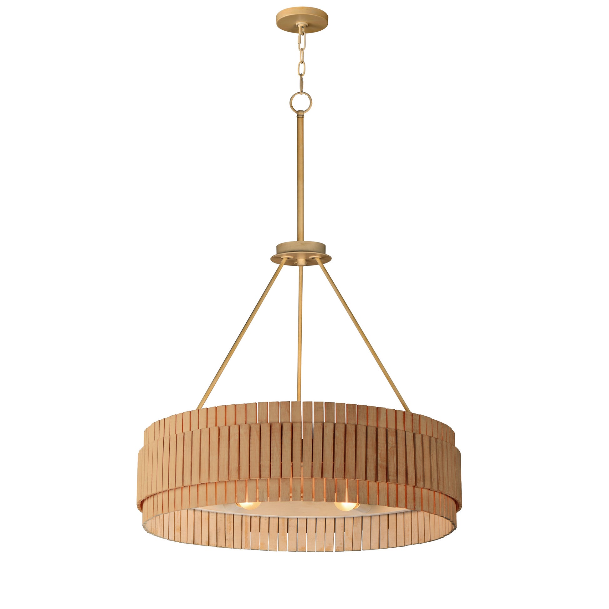 Suspension SATORI en laiton vieilli naturel — 14456NANAB — Luminaire Expert