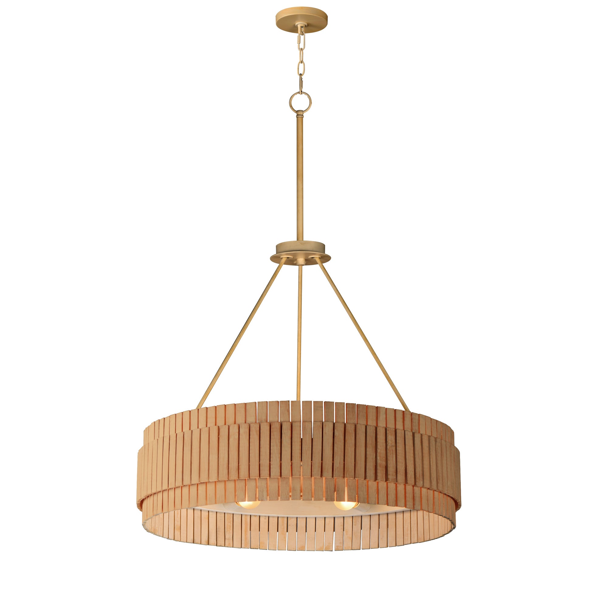Suspension SATORI en laiton vieilli naturel — 14456NANAB — Luminaire Expert
