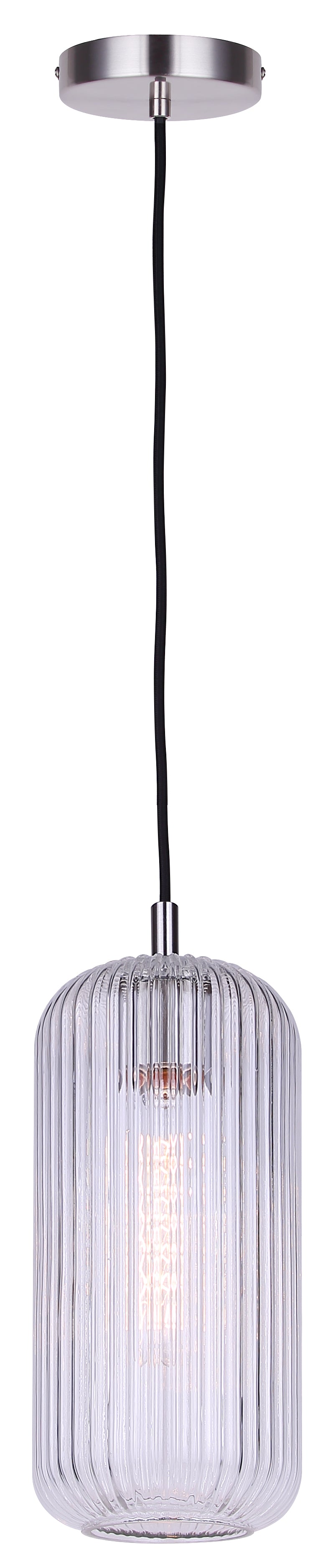 Suspension MALEK en nickel brossé — IPL1250A01BN-CR — Luminaire Expert