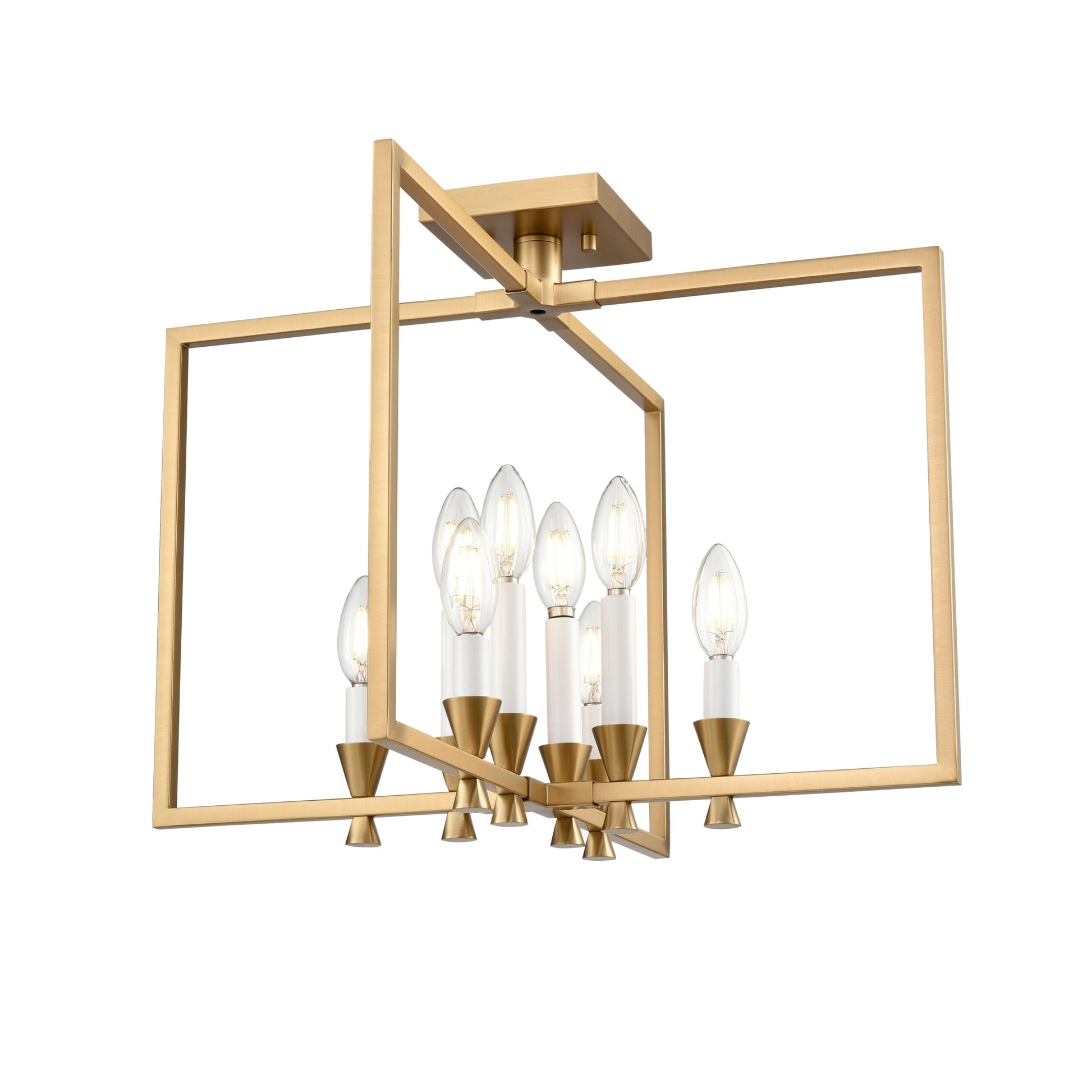 Plafonnier CARISBROOKE en laiton — DVP37112BR — Luminaire Expert