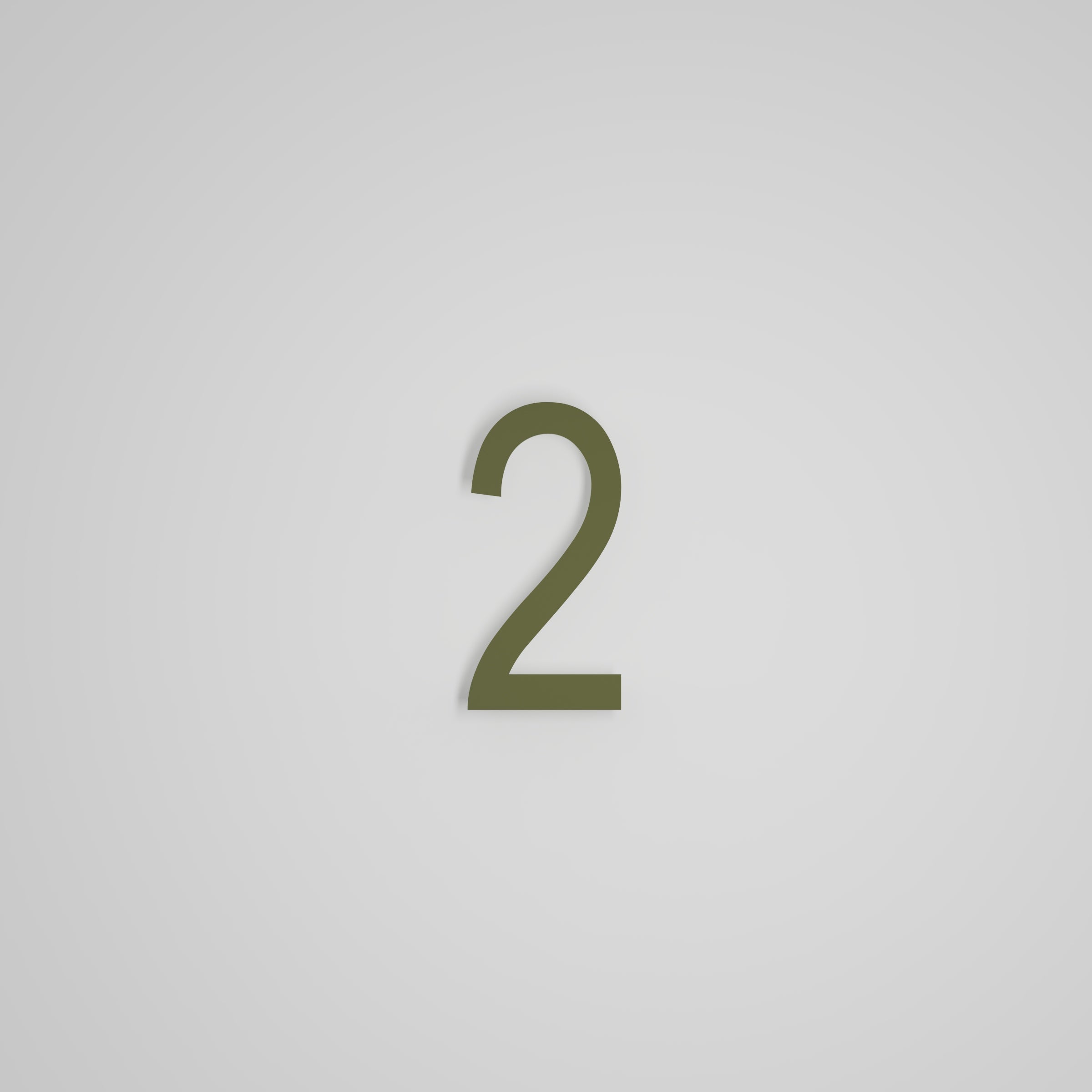 Chiffres flottants d'adresse civique de 6 pouces [1711] — Snoc