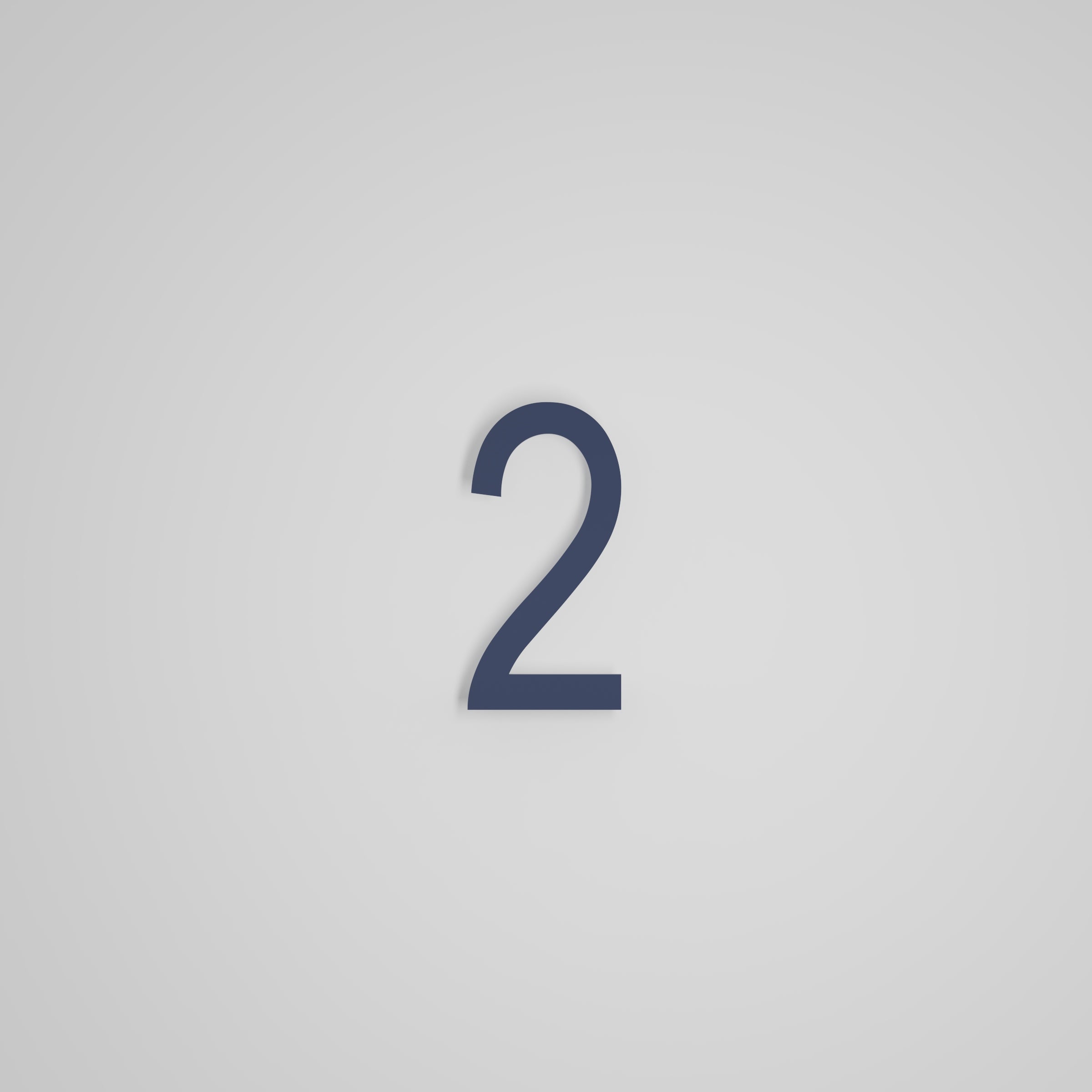 Chiffres flottants d'adresse civique de 6 pouces [1711] — Snoc