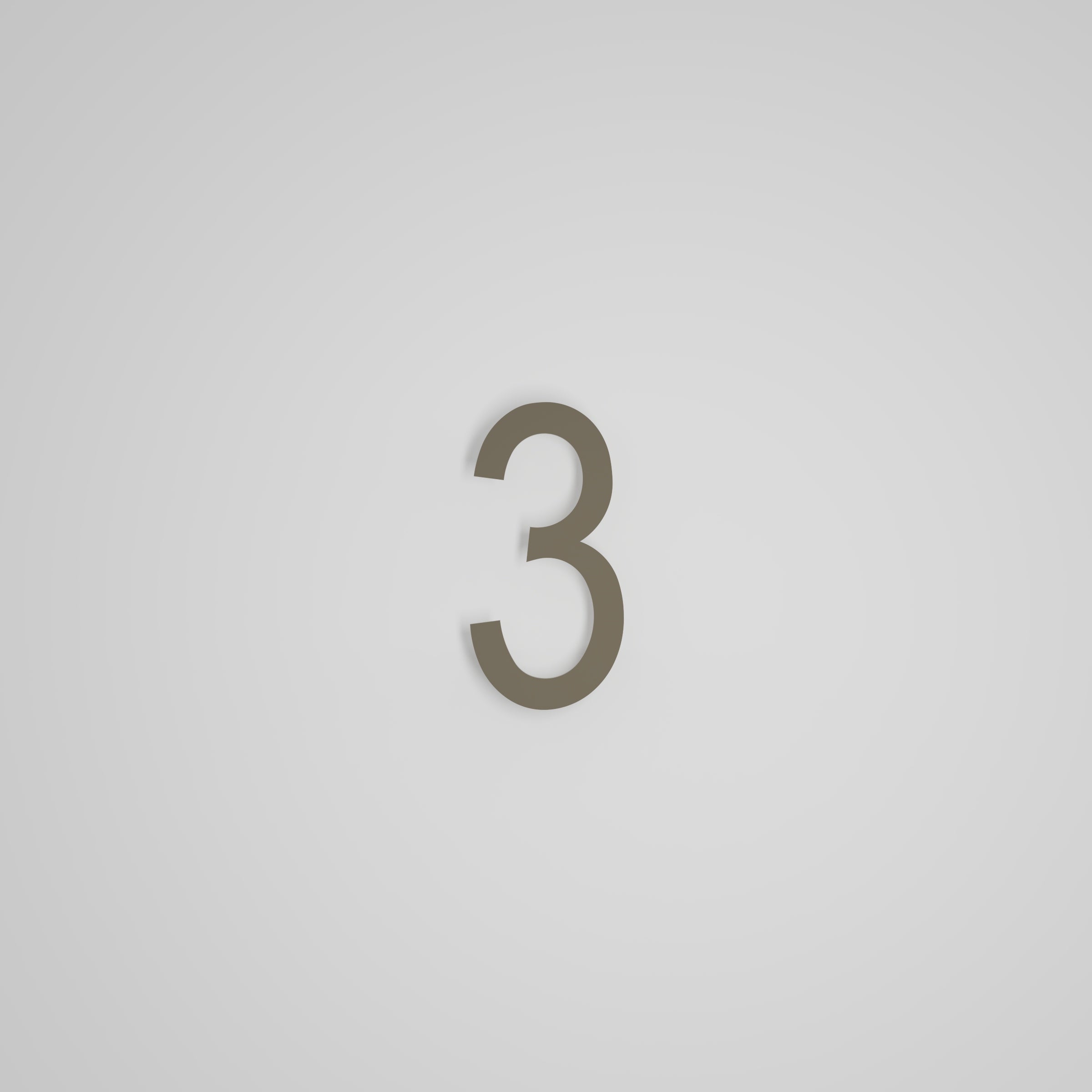 Chiffres flottants d'adresse civique de 6 pouces [1711] — Snoc