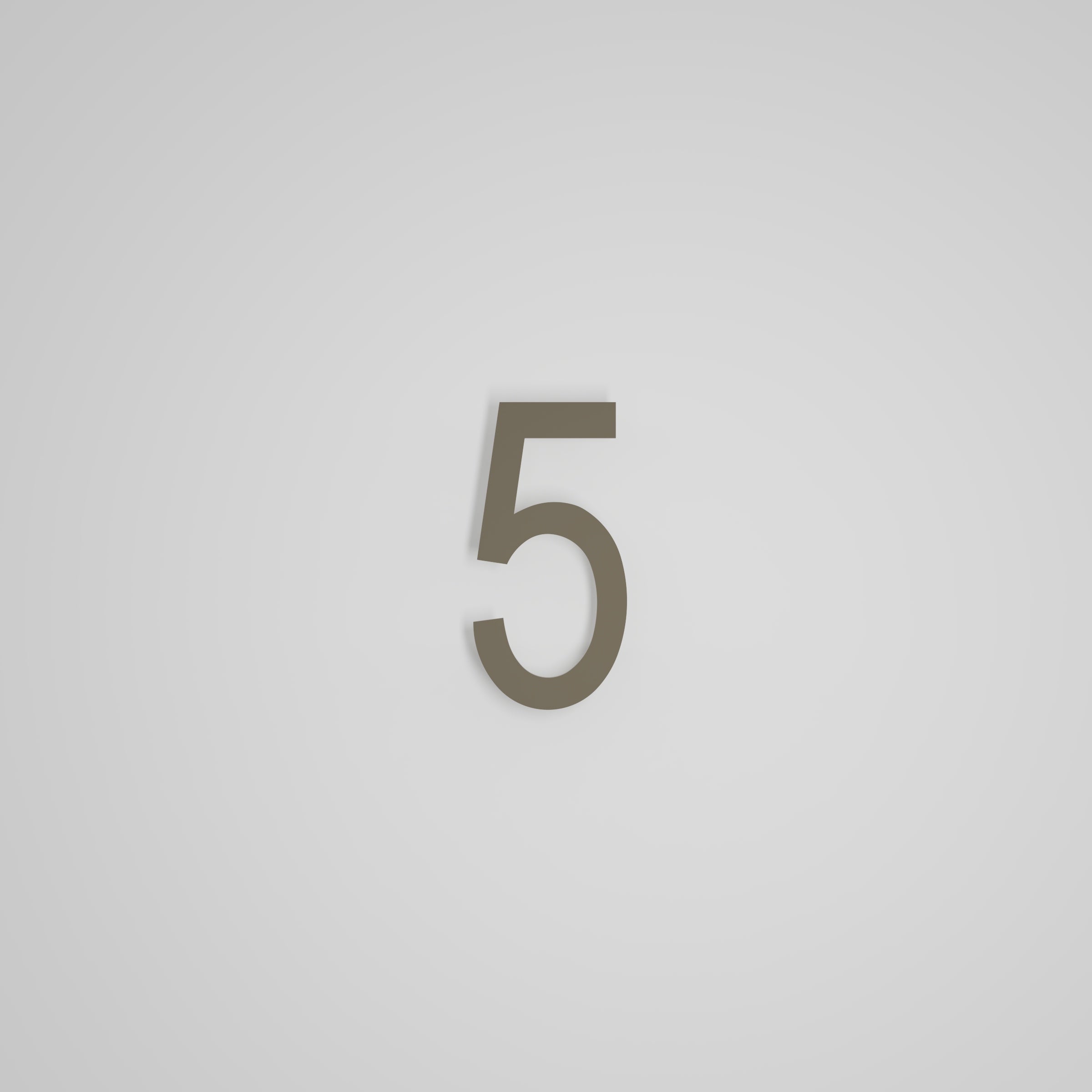 Chiffres flottants d'adresse civique de 6 pouces [1711] — Snoc