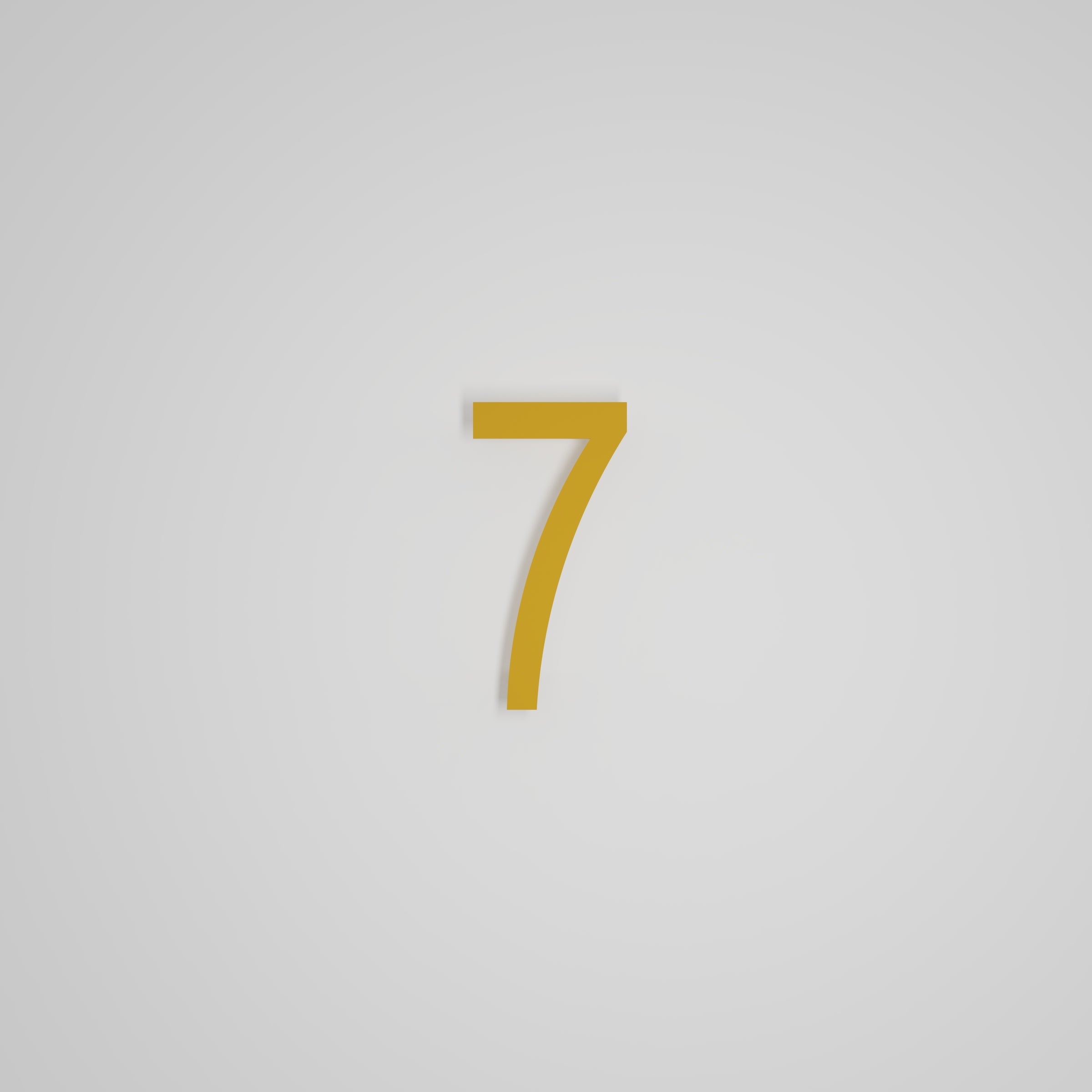 Chiffres flottants d'adresse civique de 6 pouces [1711] — Snoc