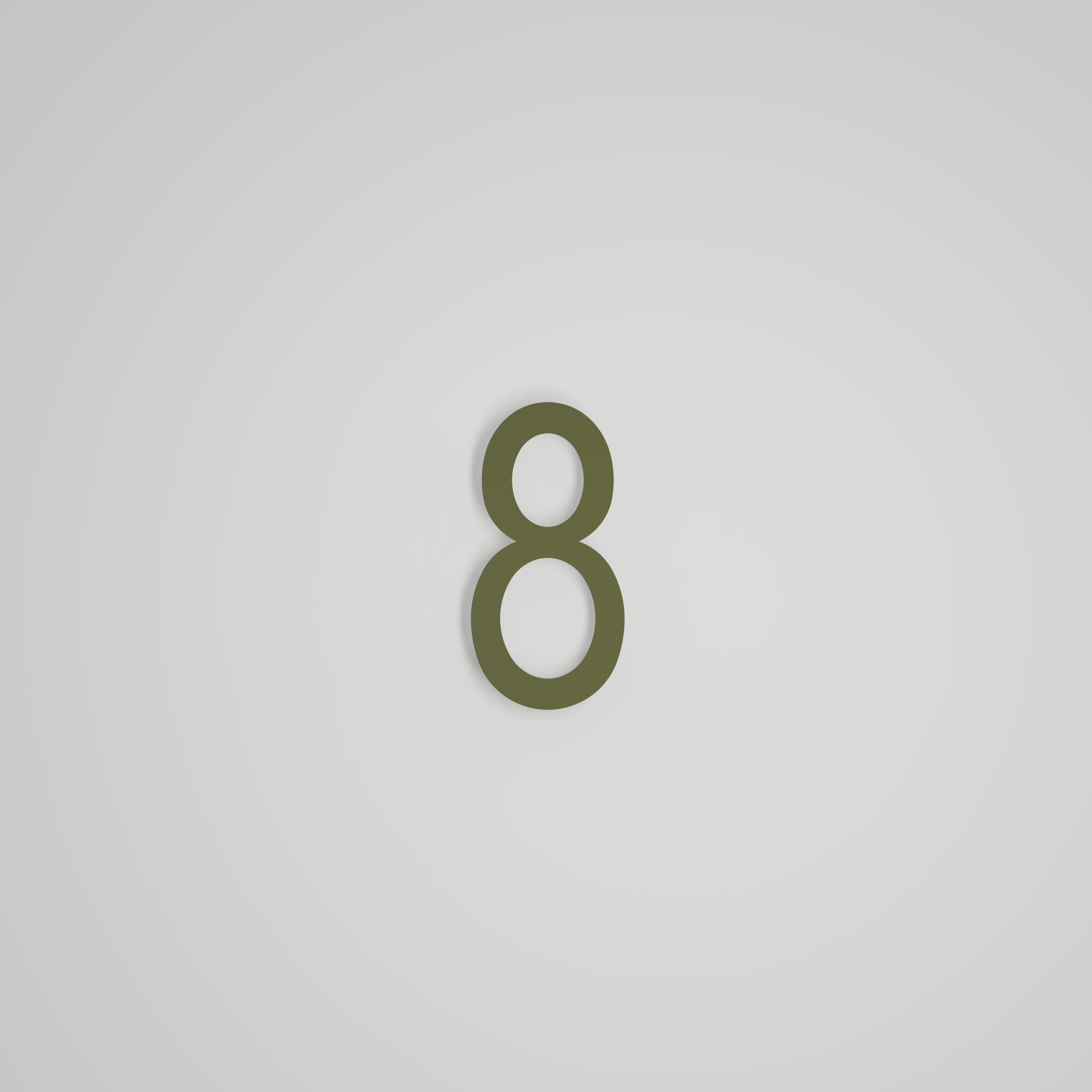 Chiffres flottants d'adresse civique de 6 pouces [1711] — Snoc