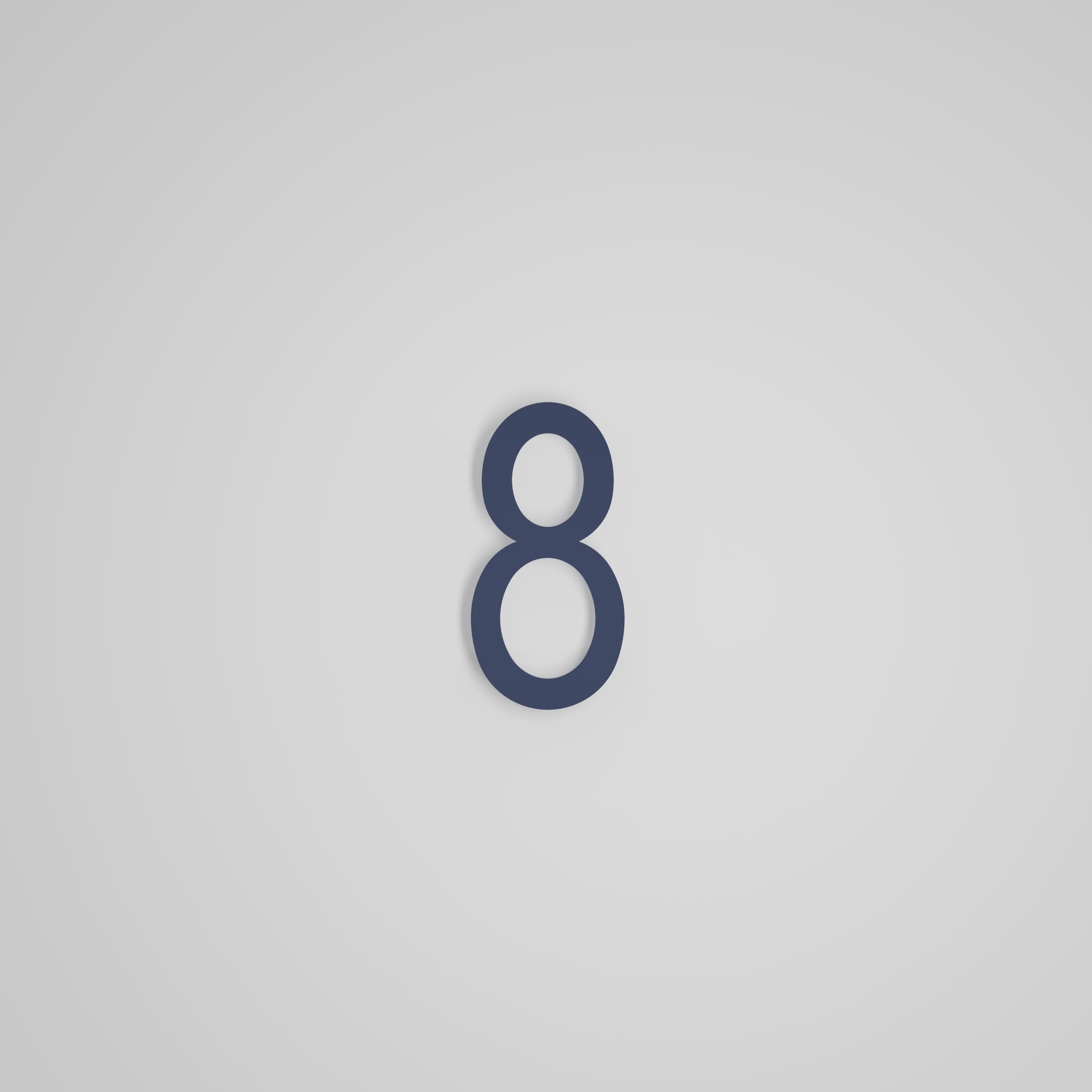 Chiffres flottants d'adresse civique de 6 pouces [1711] — Snoc