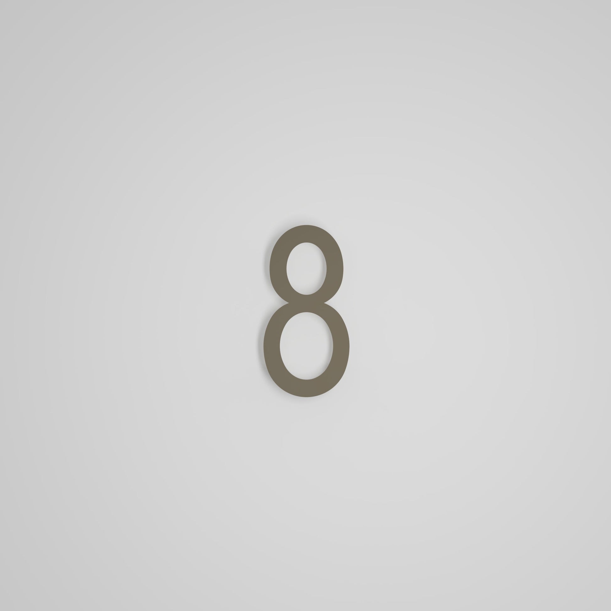 Chiffres flottants d'adresse civique de 6 pouces [1711] — Snoc