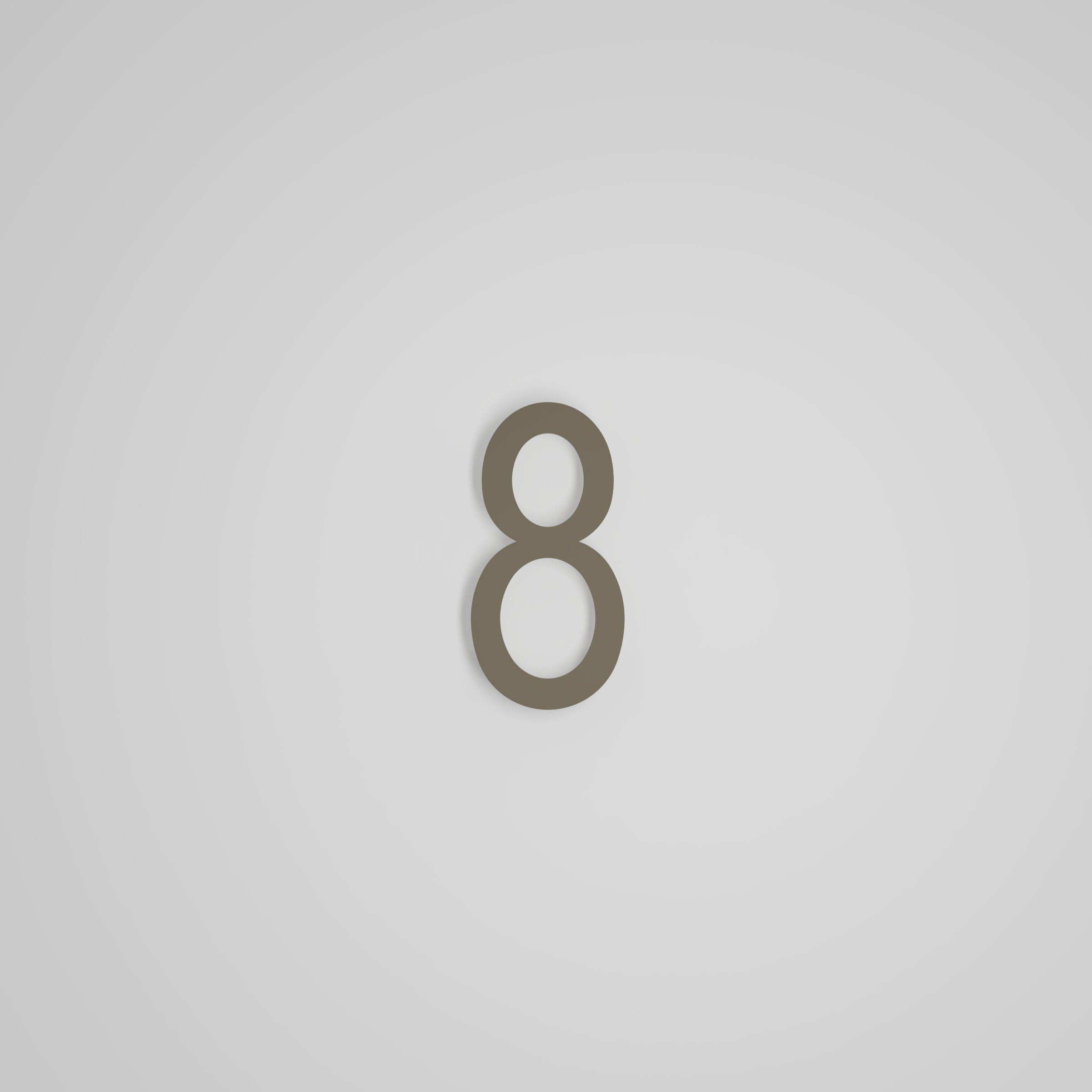 Chiffres flottants d'adresse civique de 6 pouces [1711] — Snoc