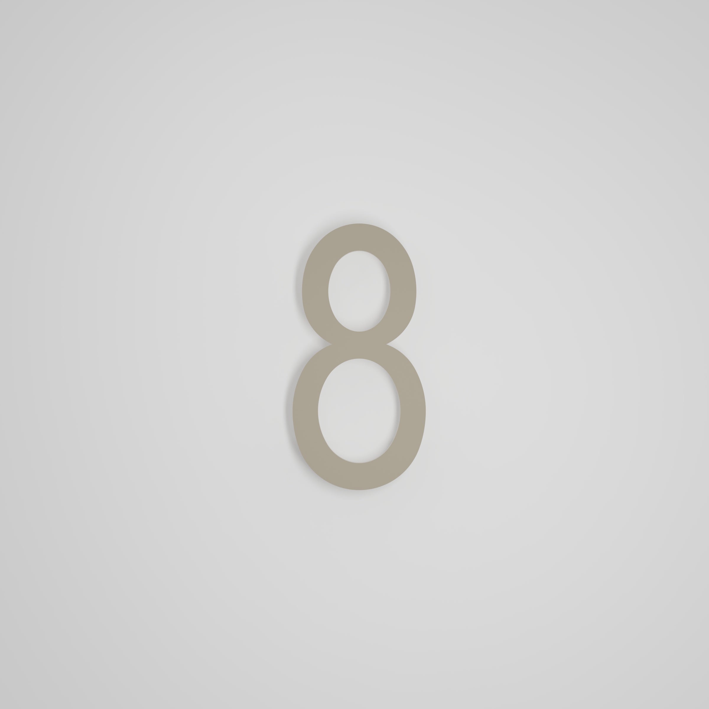 Chiffres flottants d'adresse civique de 8 pouces [1711] — Snoc