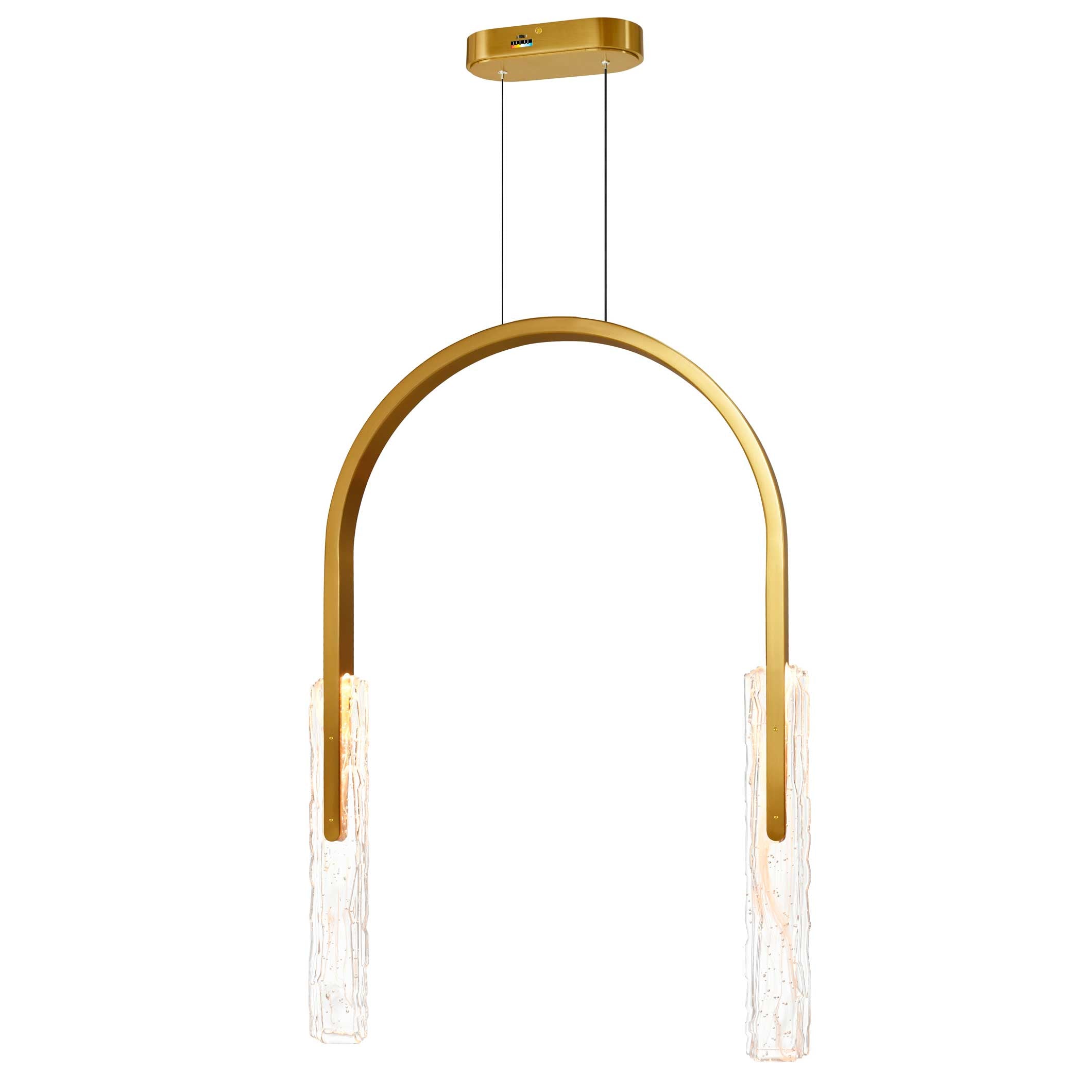 Suspension CURVA en laiton — Luminaire Expert