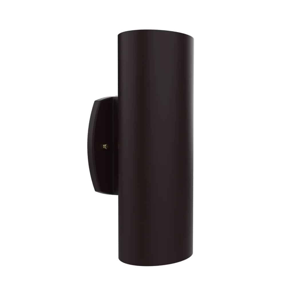 Luminaire mural Snoc — Évolution - Luminaire mural cylindrique pour l’extérieur en Brun