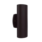 Luminaire mural Snoc — Évolution - Luminaire mural cylindrique pour l’extérieur en Brun