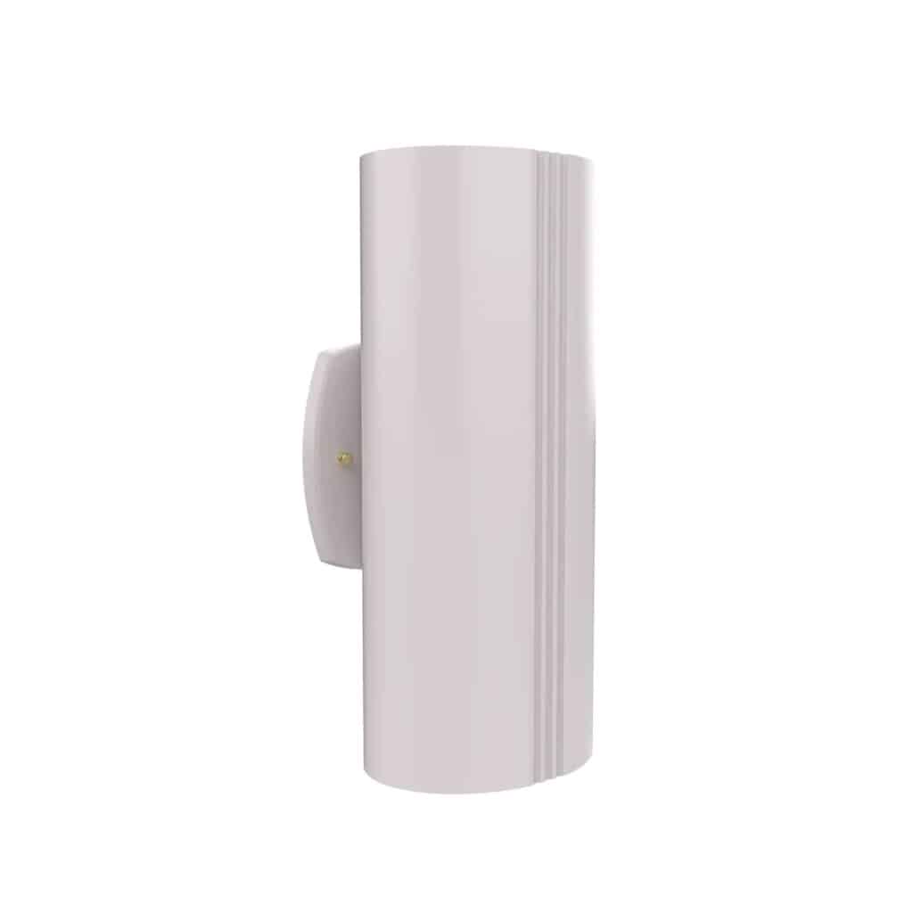 Luminaire mural Snoc — Évolution - Tube ovale lignés PAR30 / A-19 en Blanc