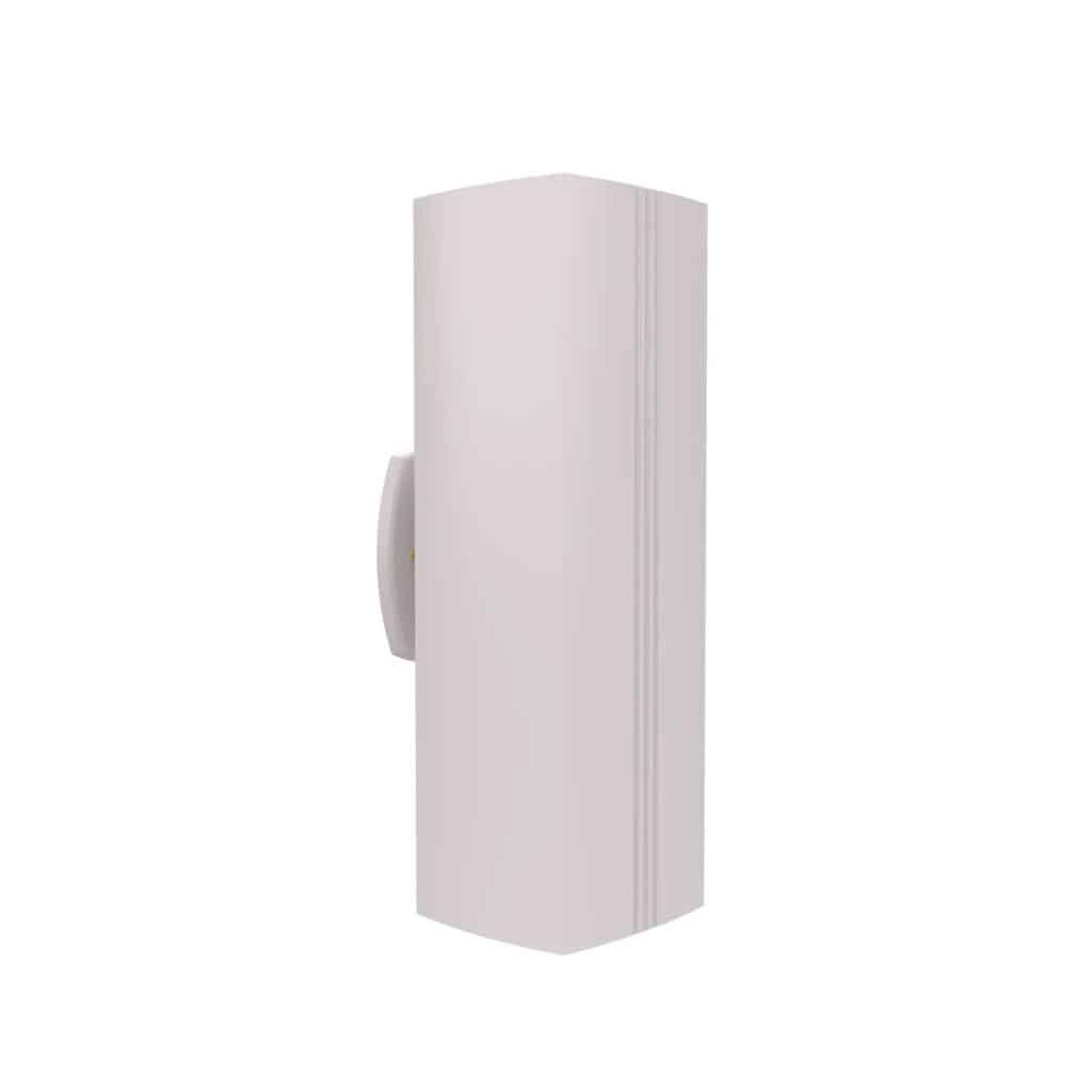 Luminaire mural Snoc — Évolution - Tube carré lignés PAR38 en Blanc