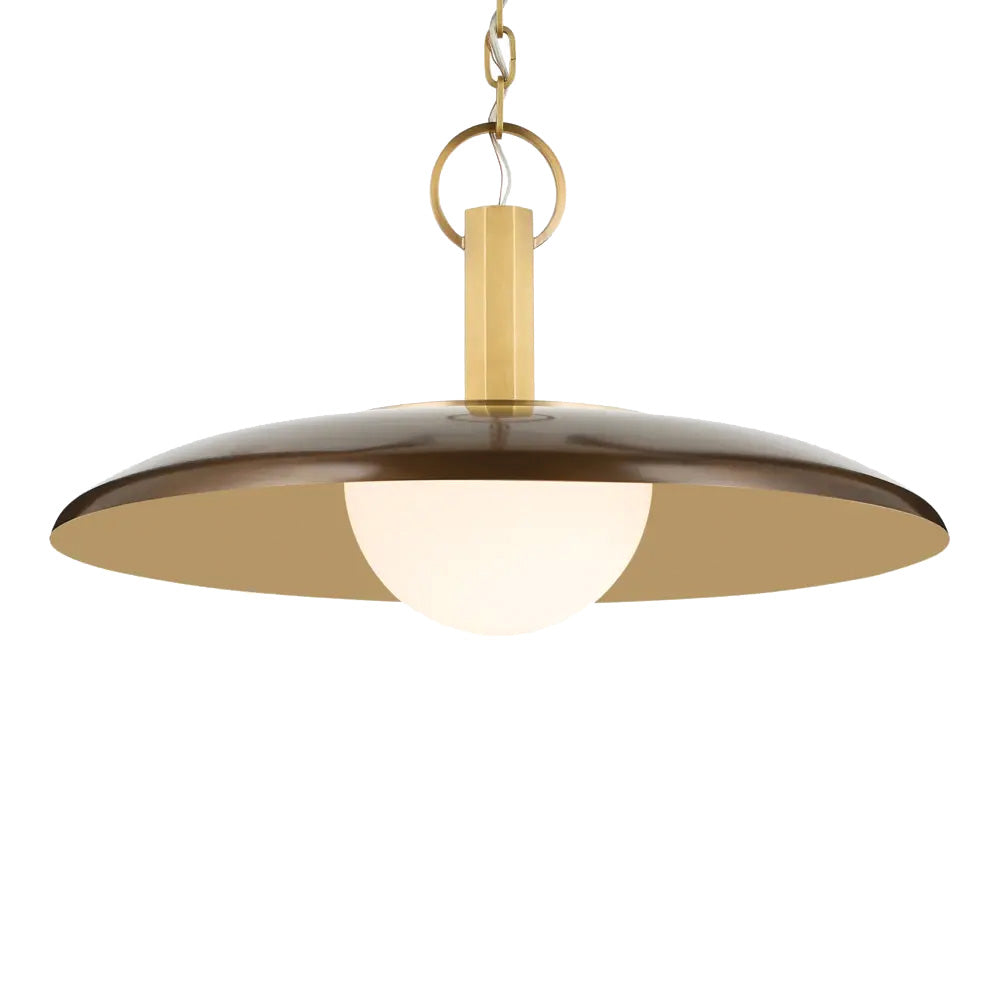 Suspension KURIO en bronze laqué et laiton laqué — 52835LBZ — Luminaire Expert