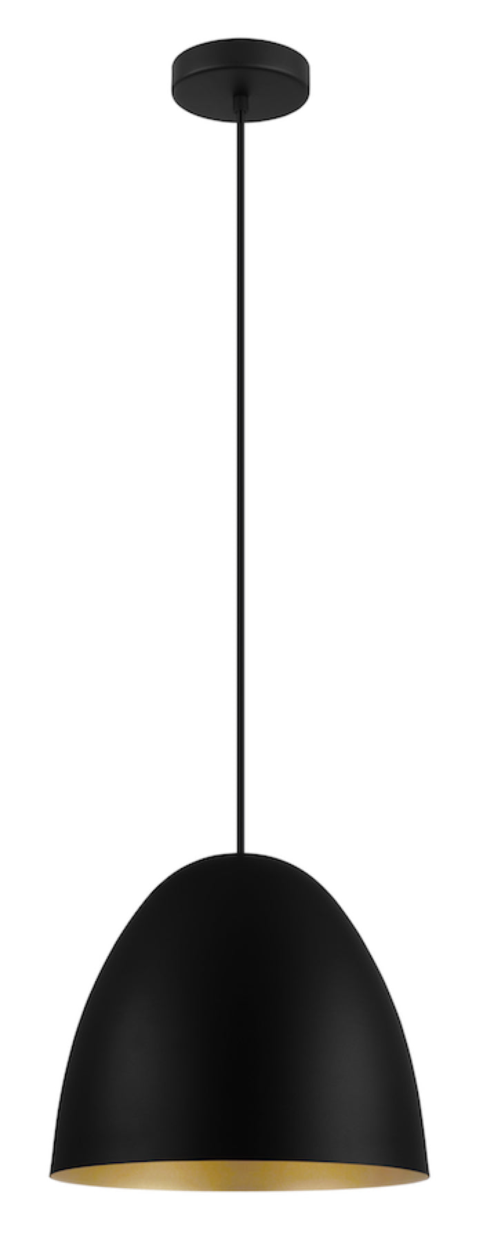 Suspension SARABIA en noir et or — Eglo