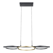 Suspension BOYAL en noir et or — Eglo
