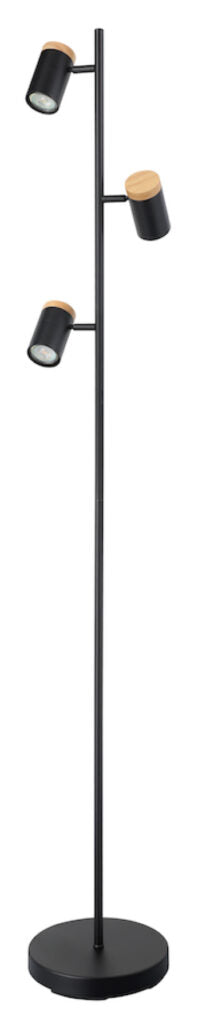 Lampe de plancher CHATTERTON en noir — Eglo