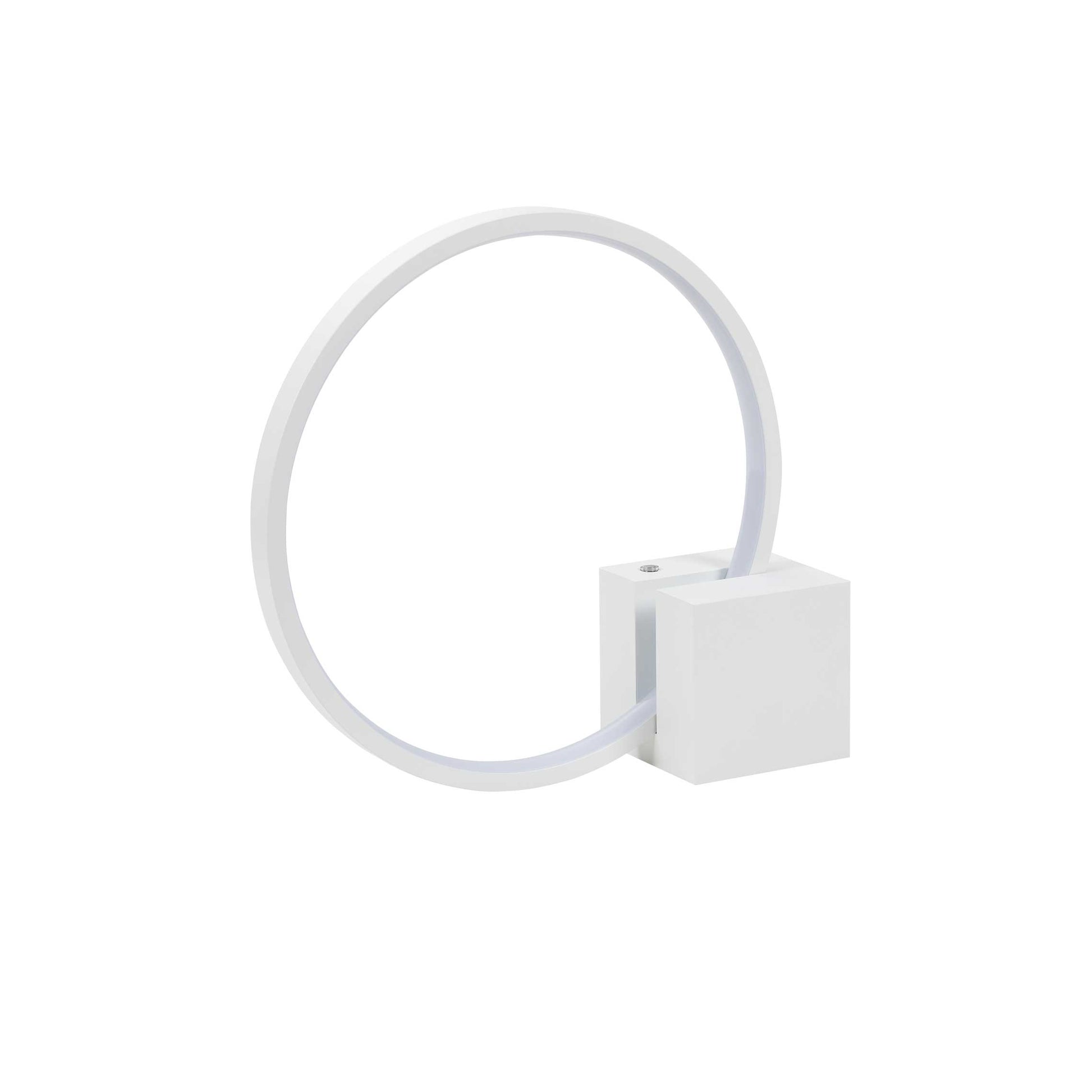 Lampe de table NASSA en blanc texturé — Luminaire Expert