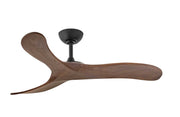 Ventilateur de plafond SWELL en noir mat et bois — 903848FMB-NDD — Luminaire Expert