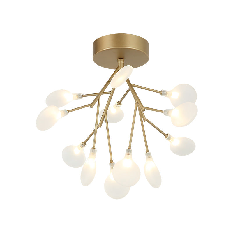 Plafonnier HYDRANGEA BLOOM en doré — X69820GL — Luminaire Expert