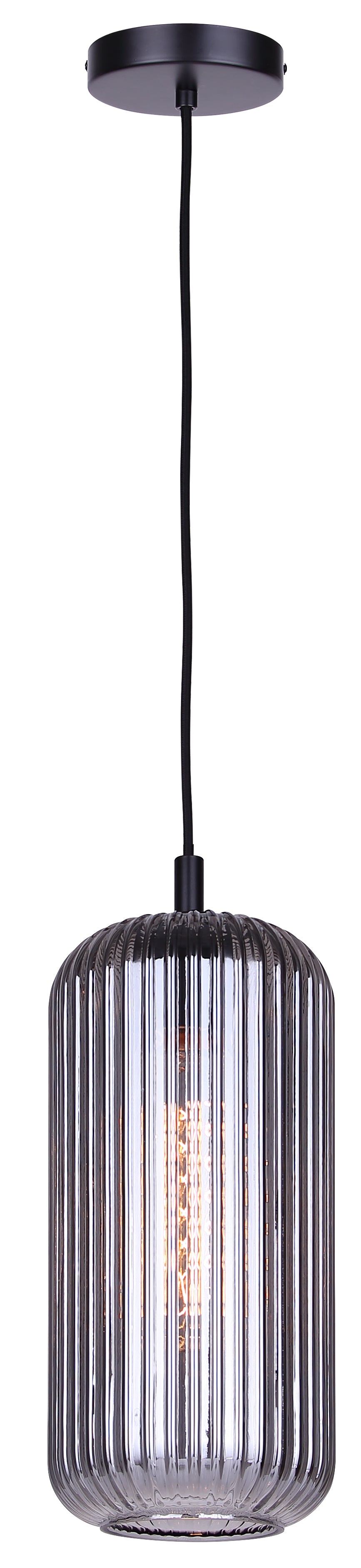 Suspension MALEK en noir mat — IPL1250A01BK-SR — Luminaire Expert