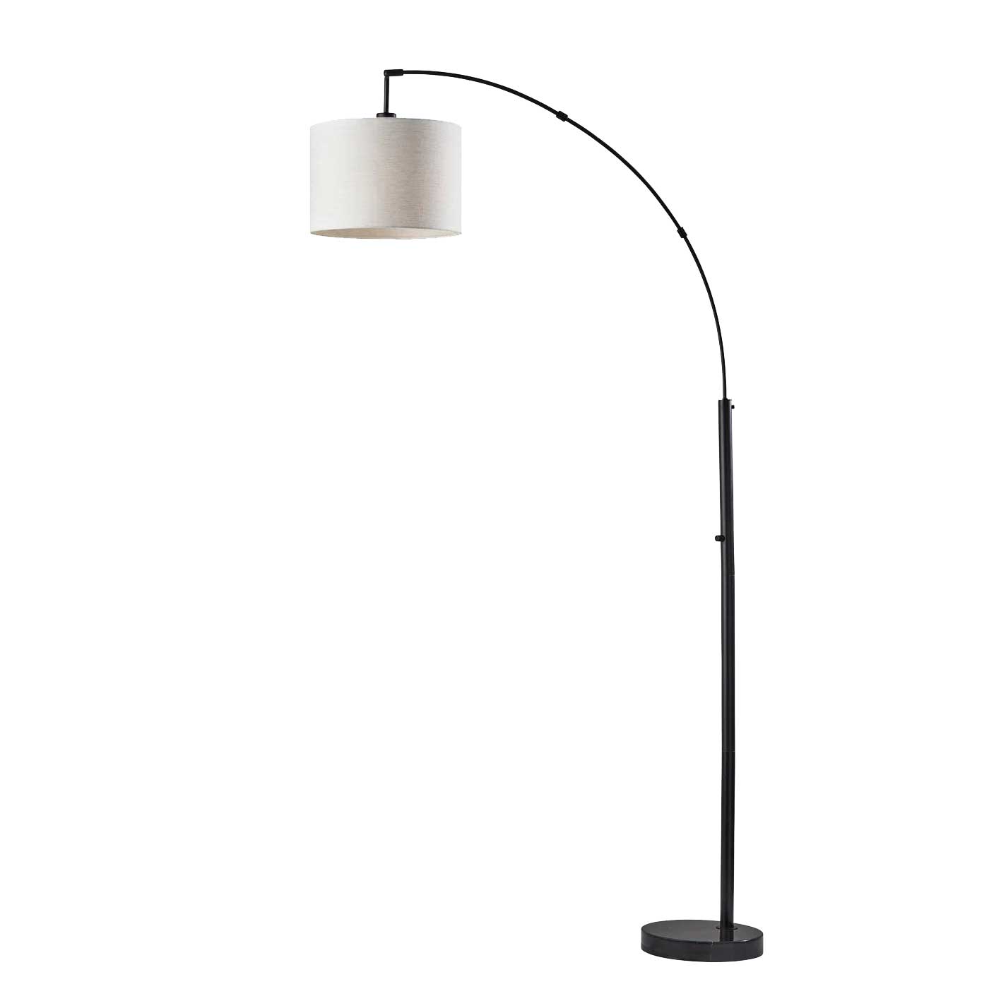 Lampe de plancher BOWERY en noir — 4249-01 — Luminaire Expert
