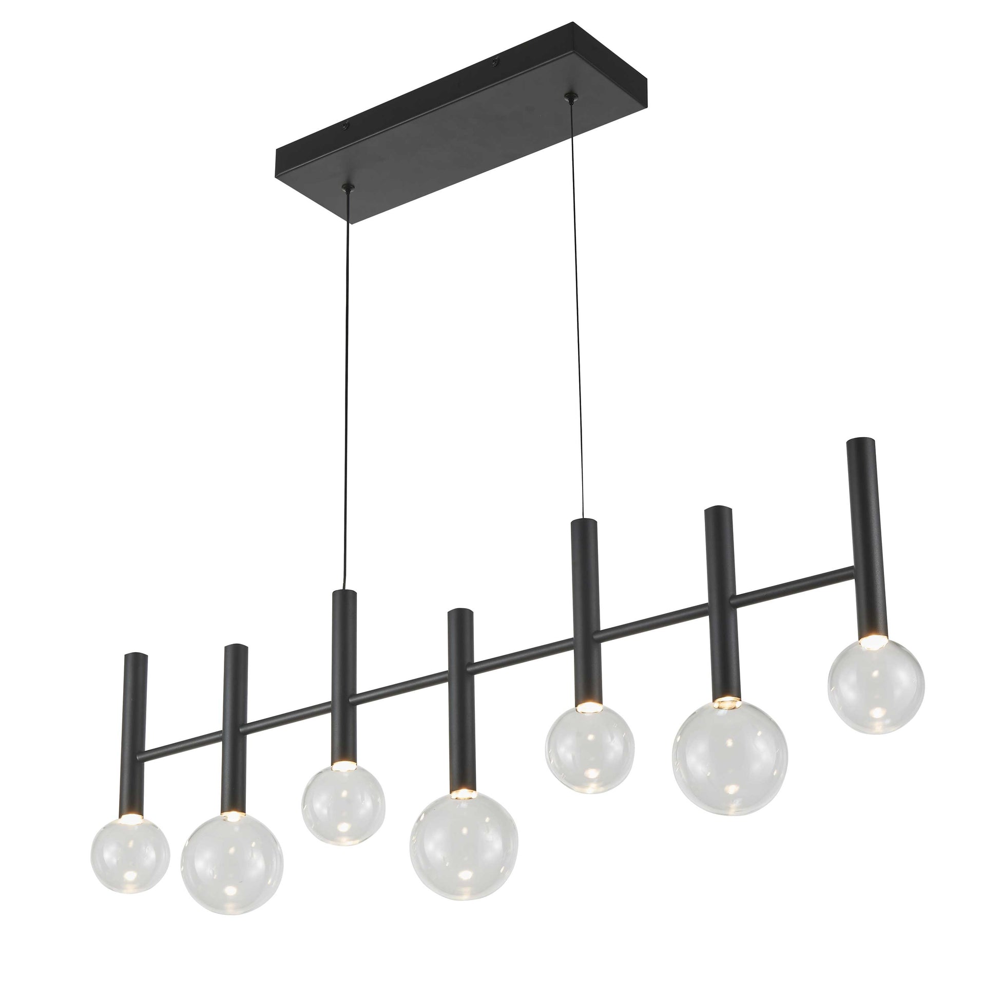 Suspension TERRA en noir — AC6857BK — Luminaire Expert