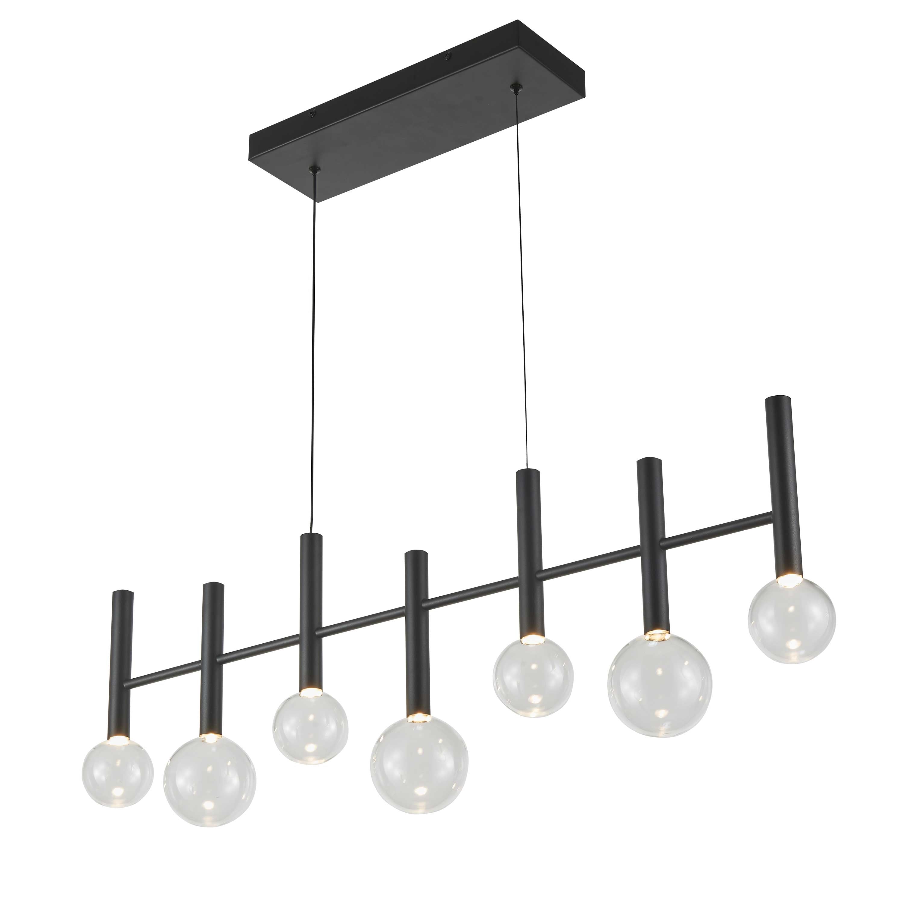 Suspension TERRA en noir — AC6857BK — Luminaire Expert
