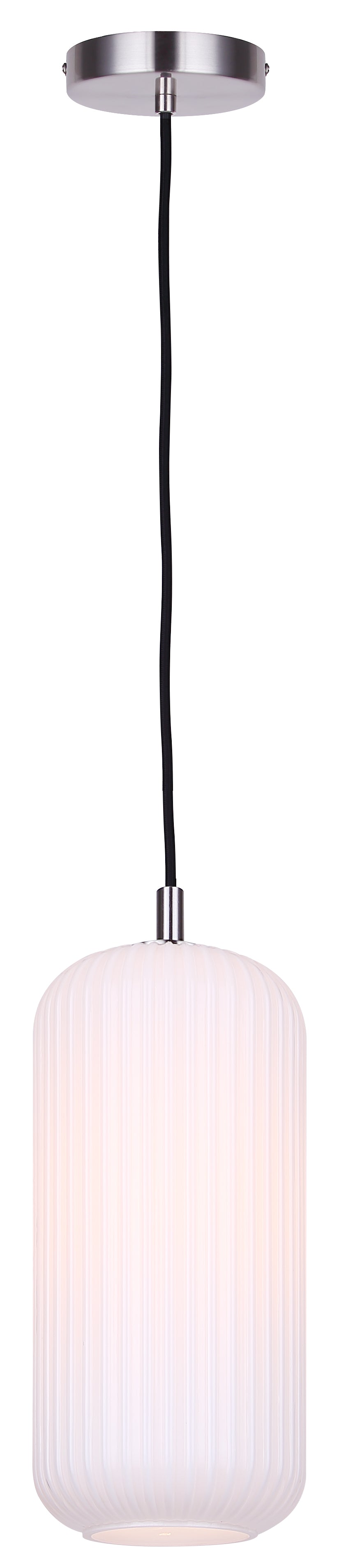 Suspension MALEK en nickel brossé — IPL1250A01BN-OR — Luminaire Expert