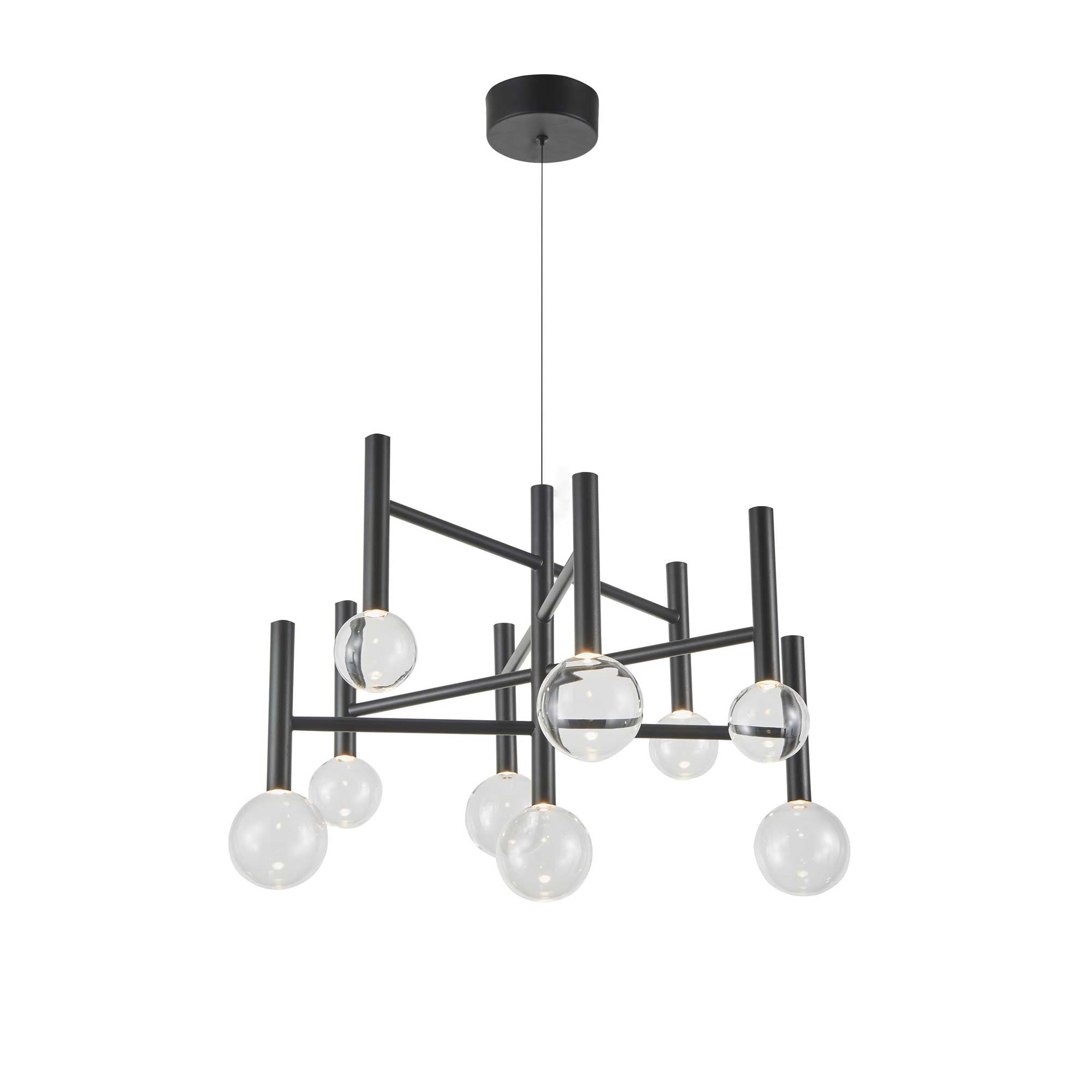 Suspension TERRA en noir — AC6859BK — Luminaire Expert