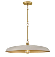 Suspension SADIE en laiton laqué et taupe — 48165LCB-LTP — Luminaire Expert