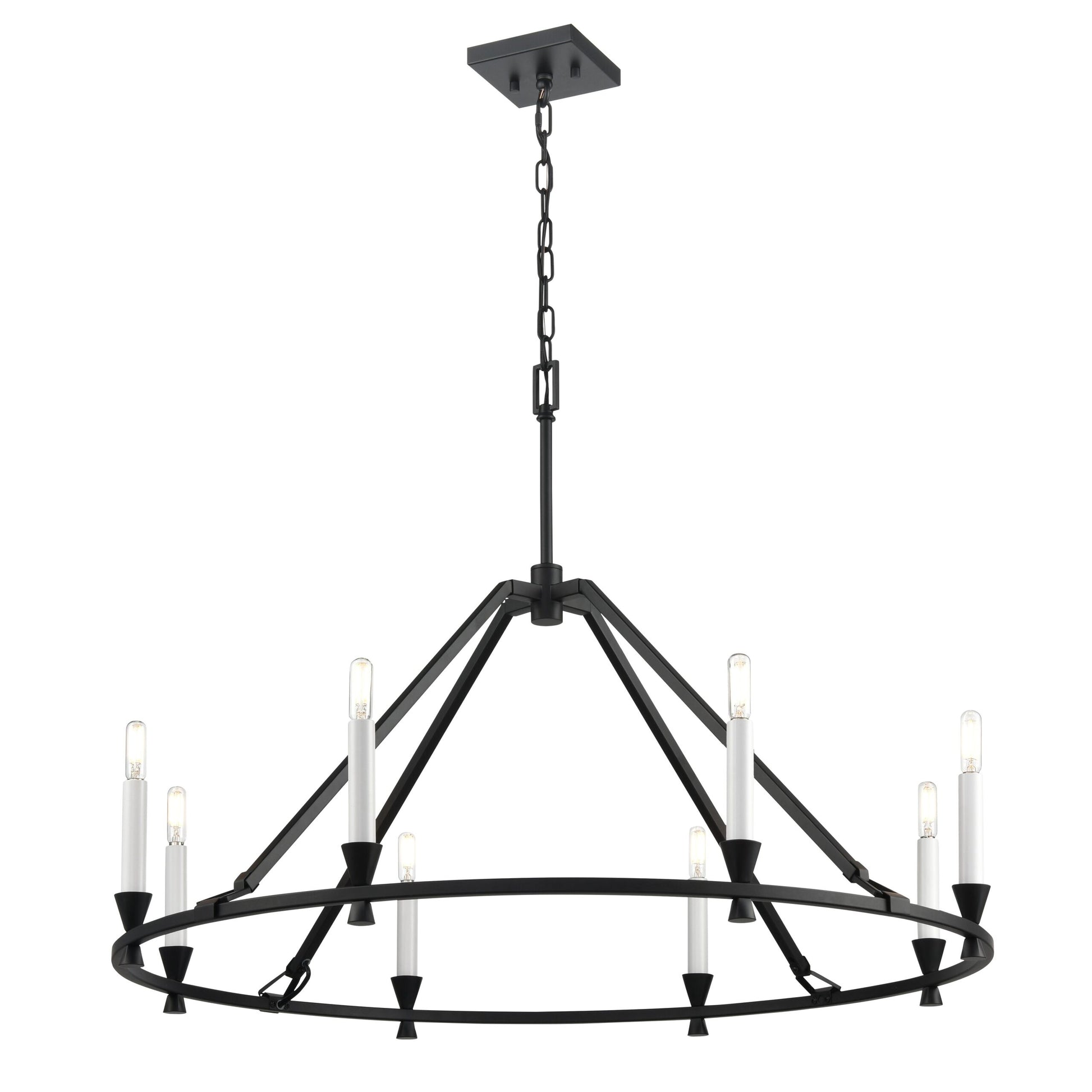 Suspension CARISBROOKE en ébène — DVP37129EB — Luminaire Expert
