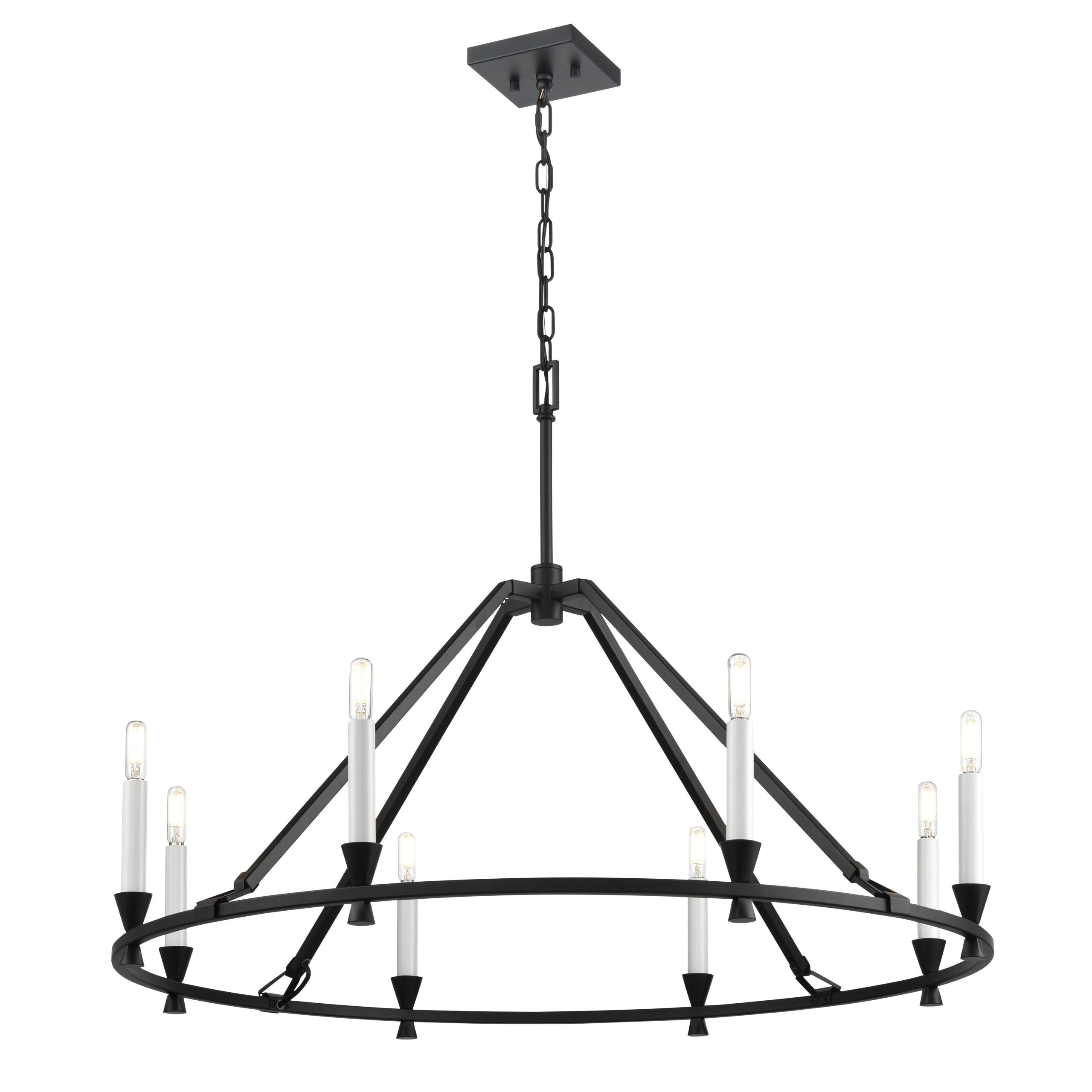 Suspension CARISBROOKE en ébène — DVP37129EB — Luminaire Expert