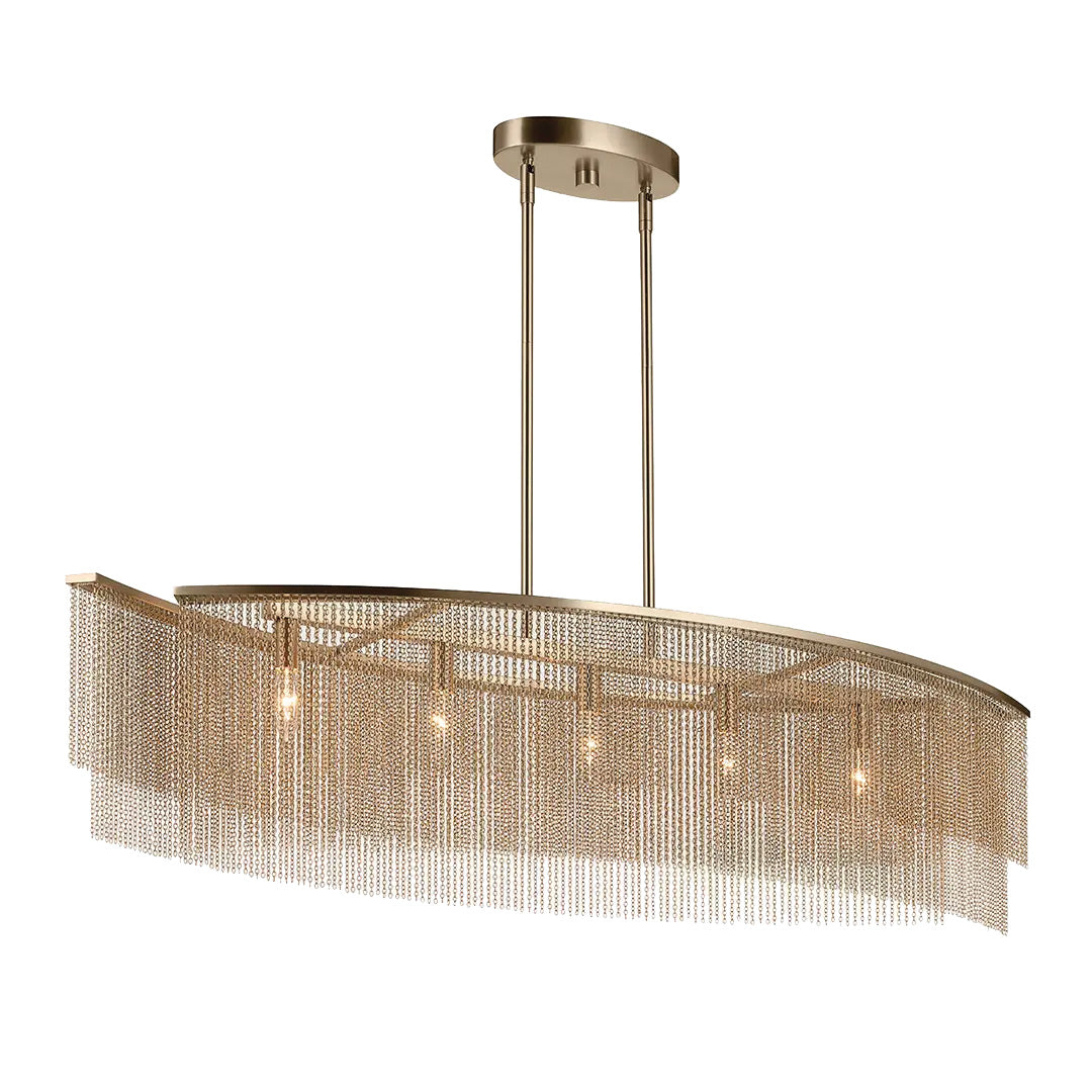Suspension KHAITE en bronze champagne — 52825CPZ — Luminaire Expert