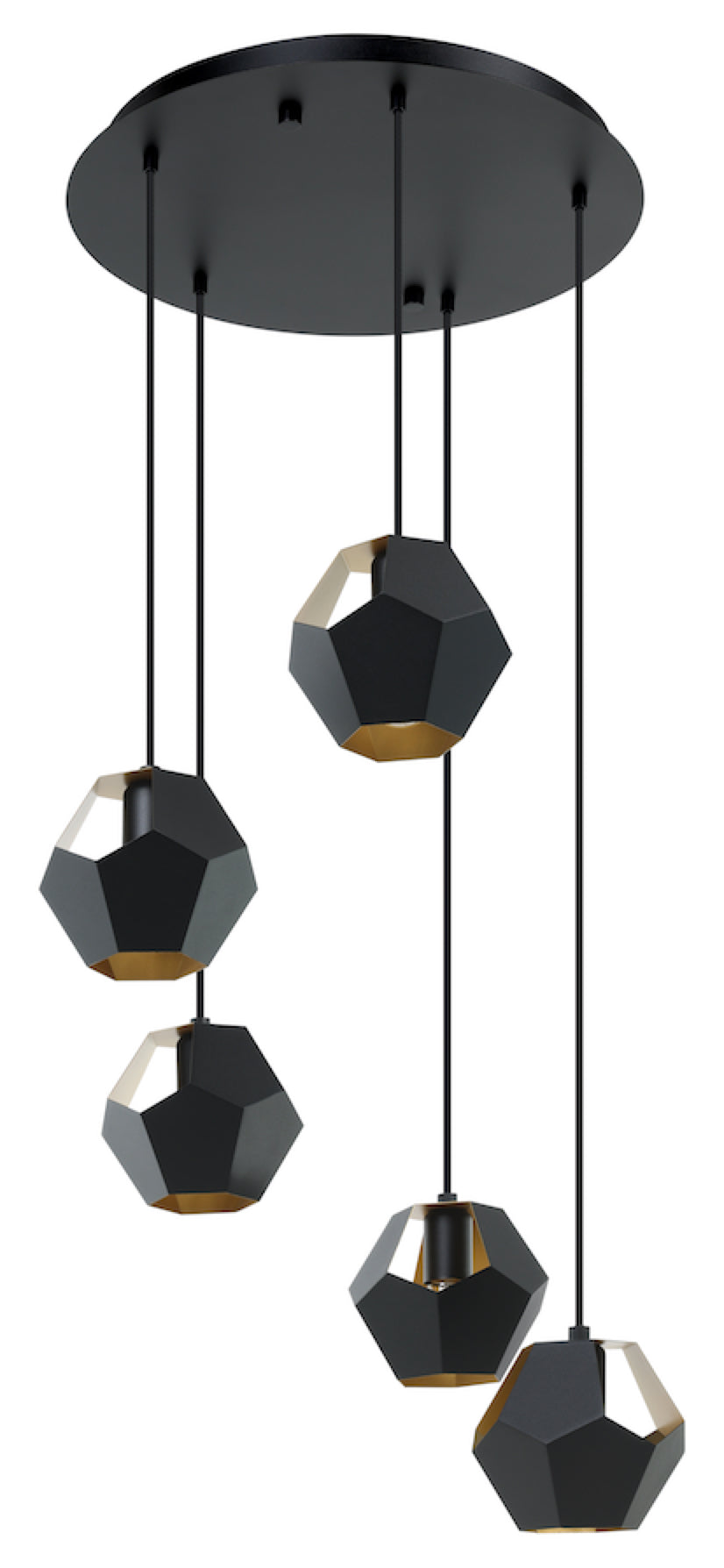 Suspension RASIGURES en noir — Eglo