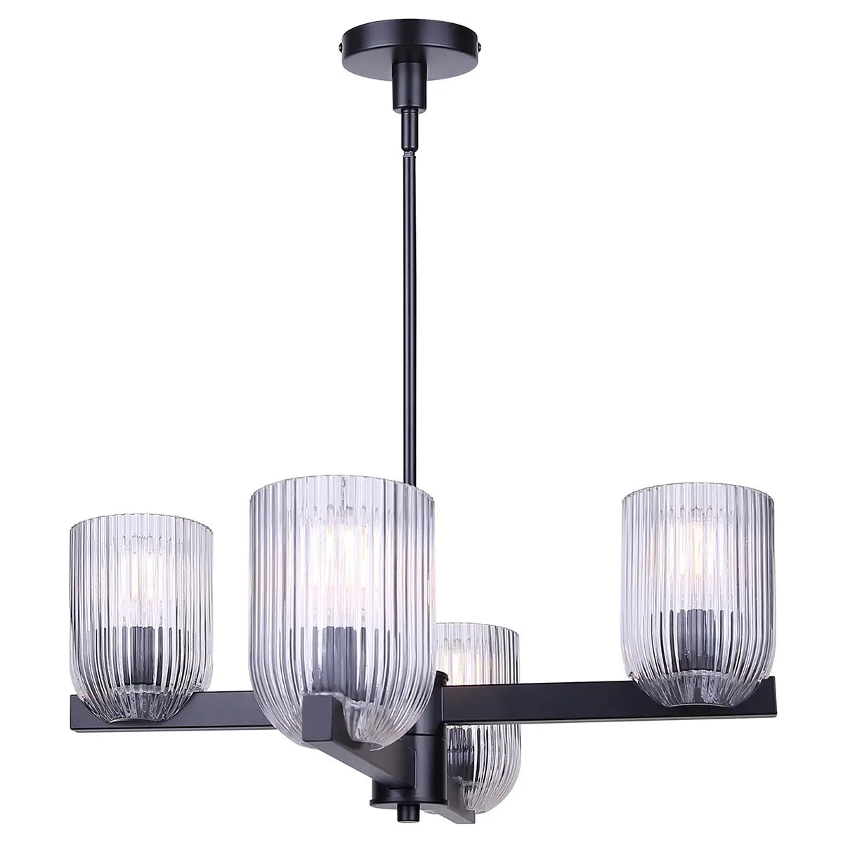 Suspension RENZO en noir mat — ICH1243A04BK — Luminaire Expert