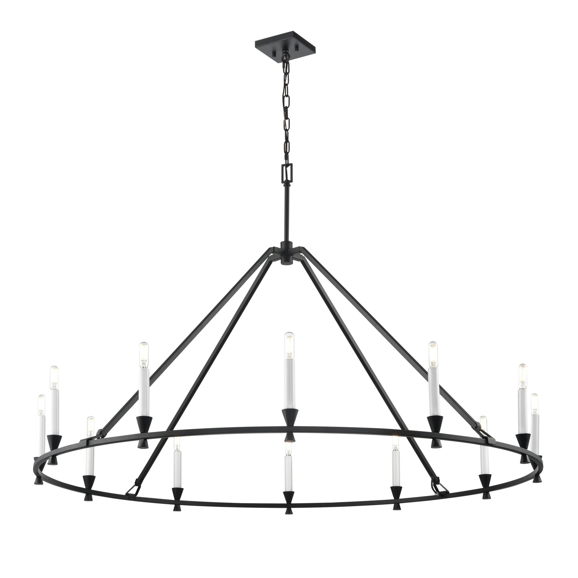 Suspension CARISBROOKE en ébène — DVP37145EB — Luminaire Expert