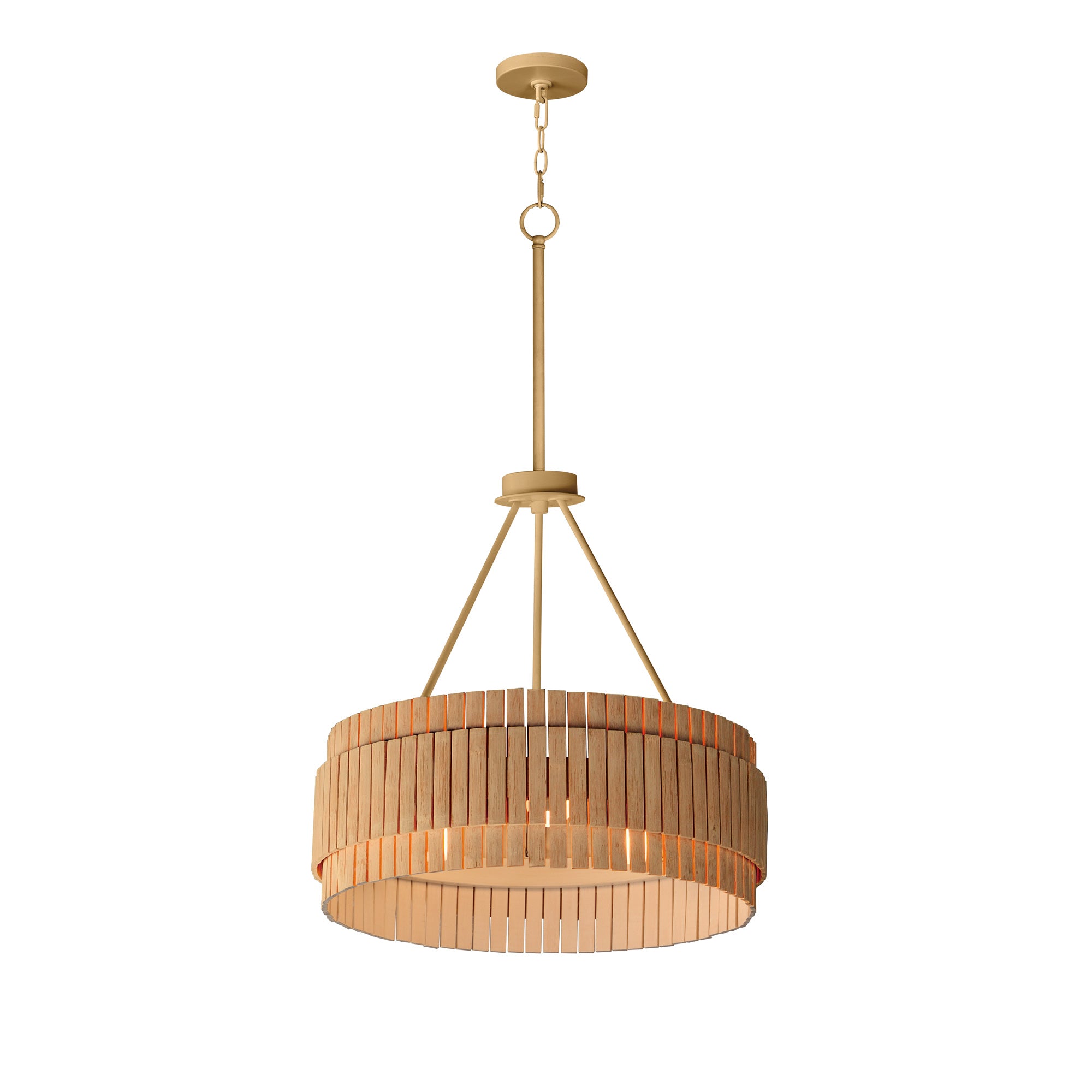 Suspension SATORI en laiton vieilli naturel — 14453NANAB — Luminaire Expert