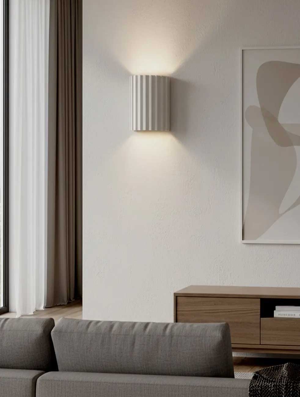 Applique murale TAVI en pierre — LWL339A05SR — Luminaire Expert